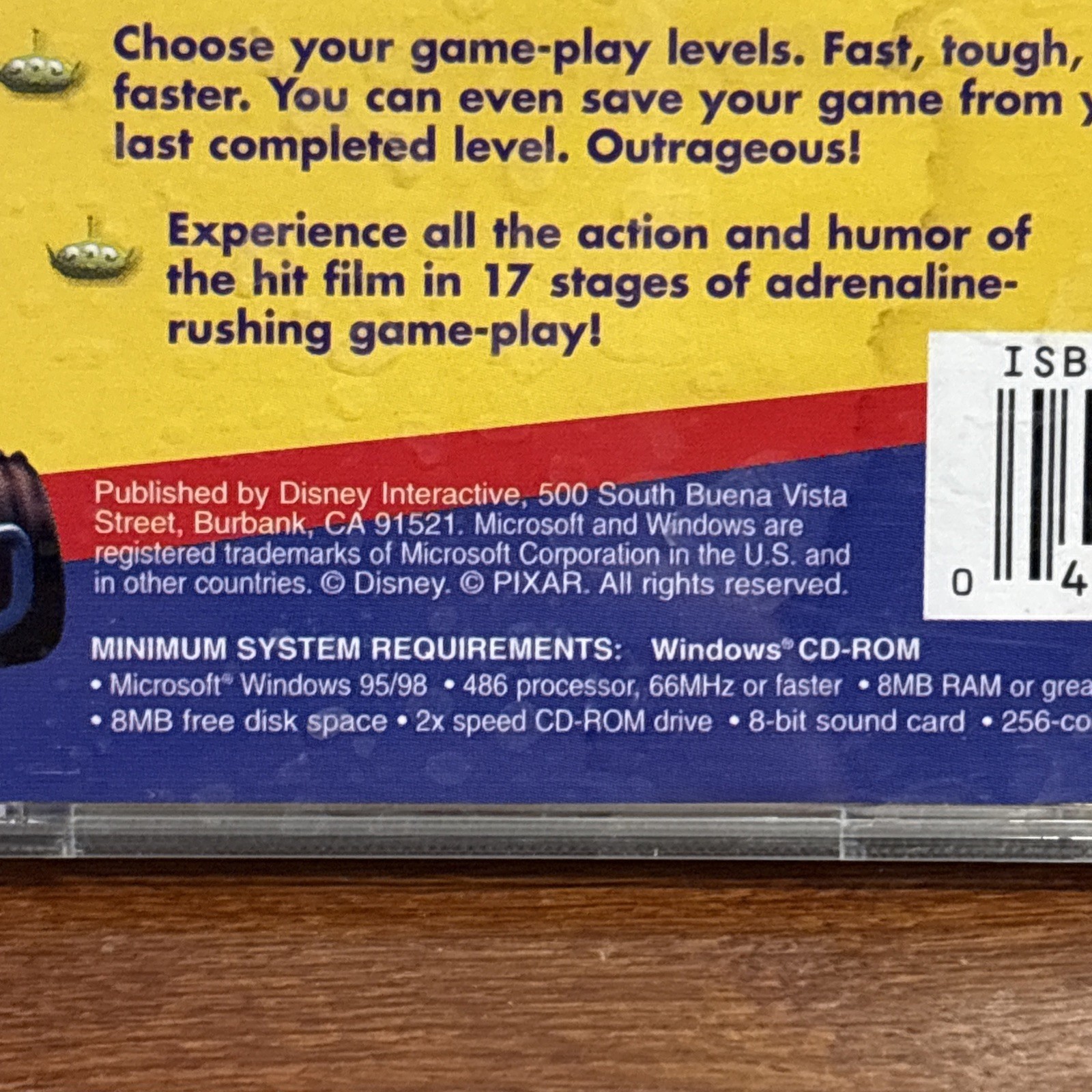 Set of 3 Toy Story 1 2 PC CD ROM Action Game Power Play Sampler Disney Pixar