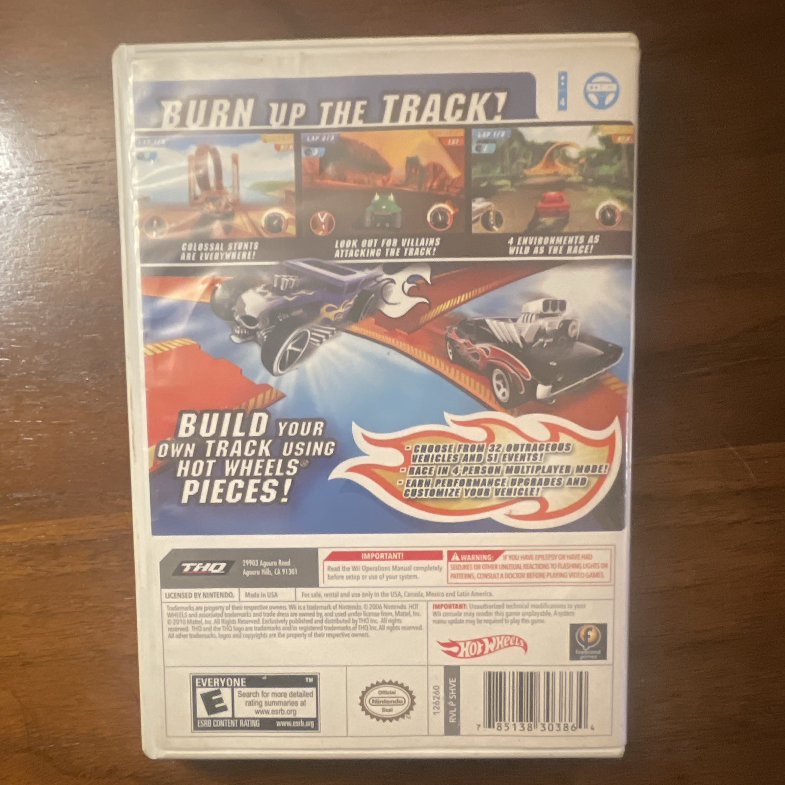 Nintendo Wii Hot Wheels Track Attack DVD Keep Case – Case/Box Only