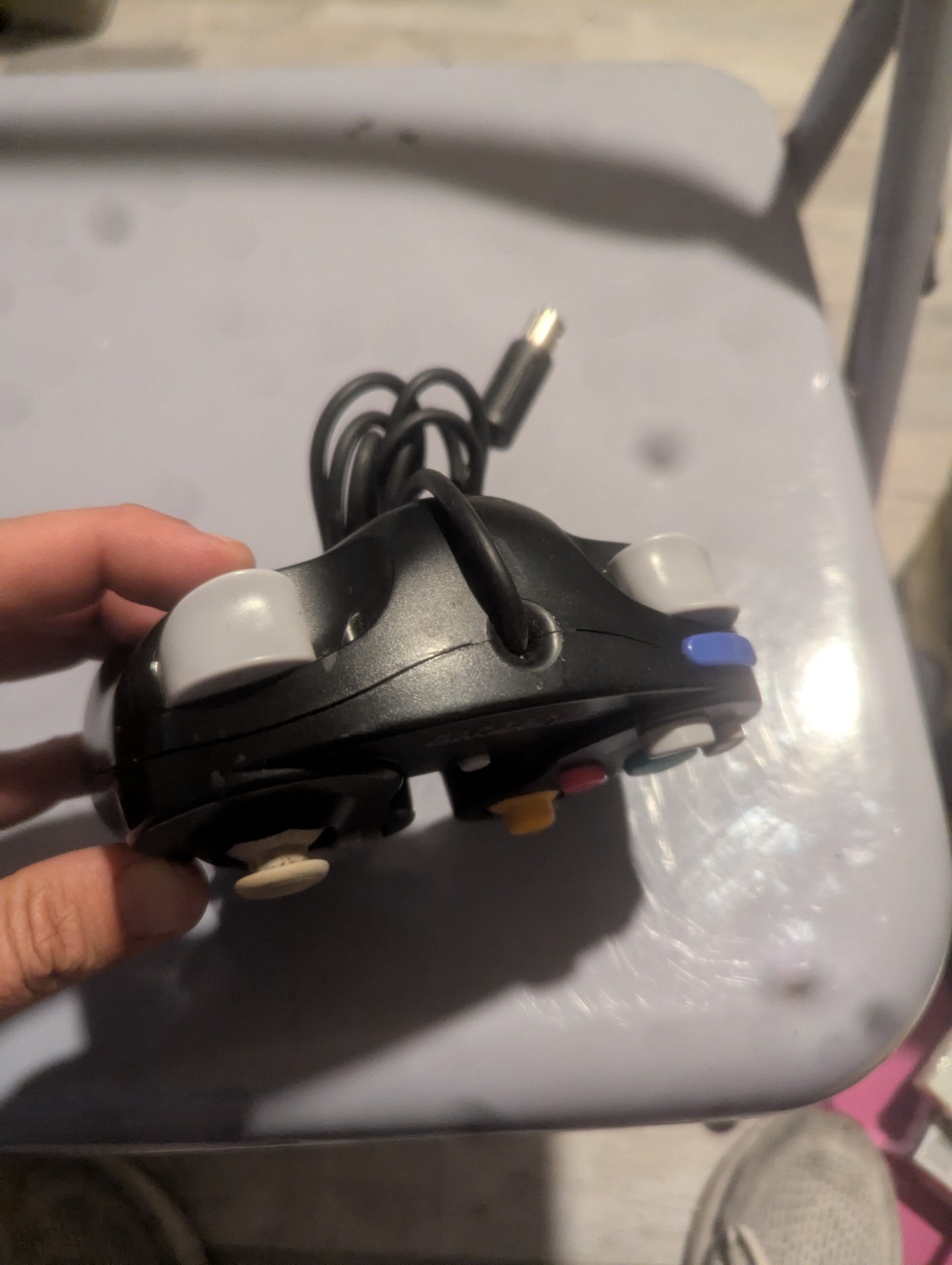 Nintendo GameCube OEM Black Controller Authentic DOL-003 Tested & Working