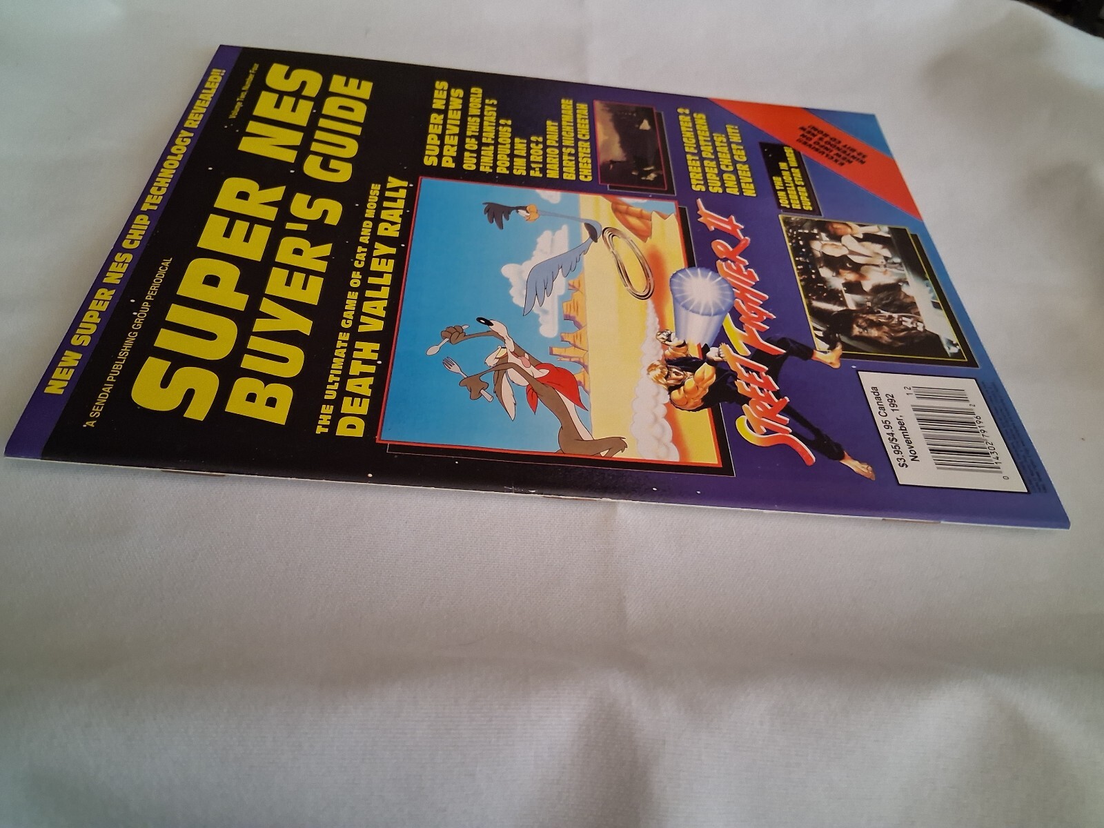Super NES (Nintendo) Buyer’s Guide Video Games Nov92 Magazine Street Fighter II