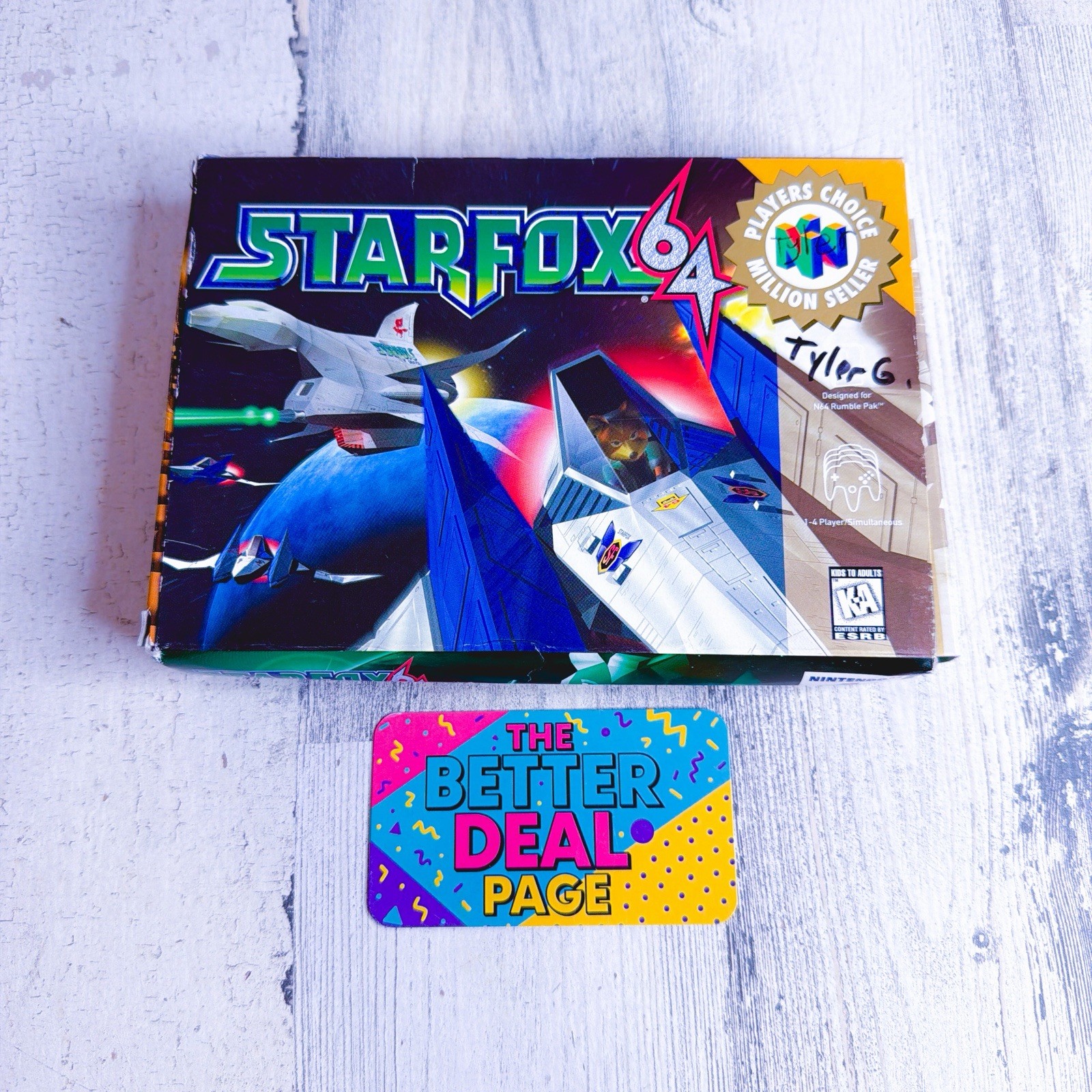 Star Fox 64 Box And Game Only Authentic Nintendo 64