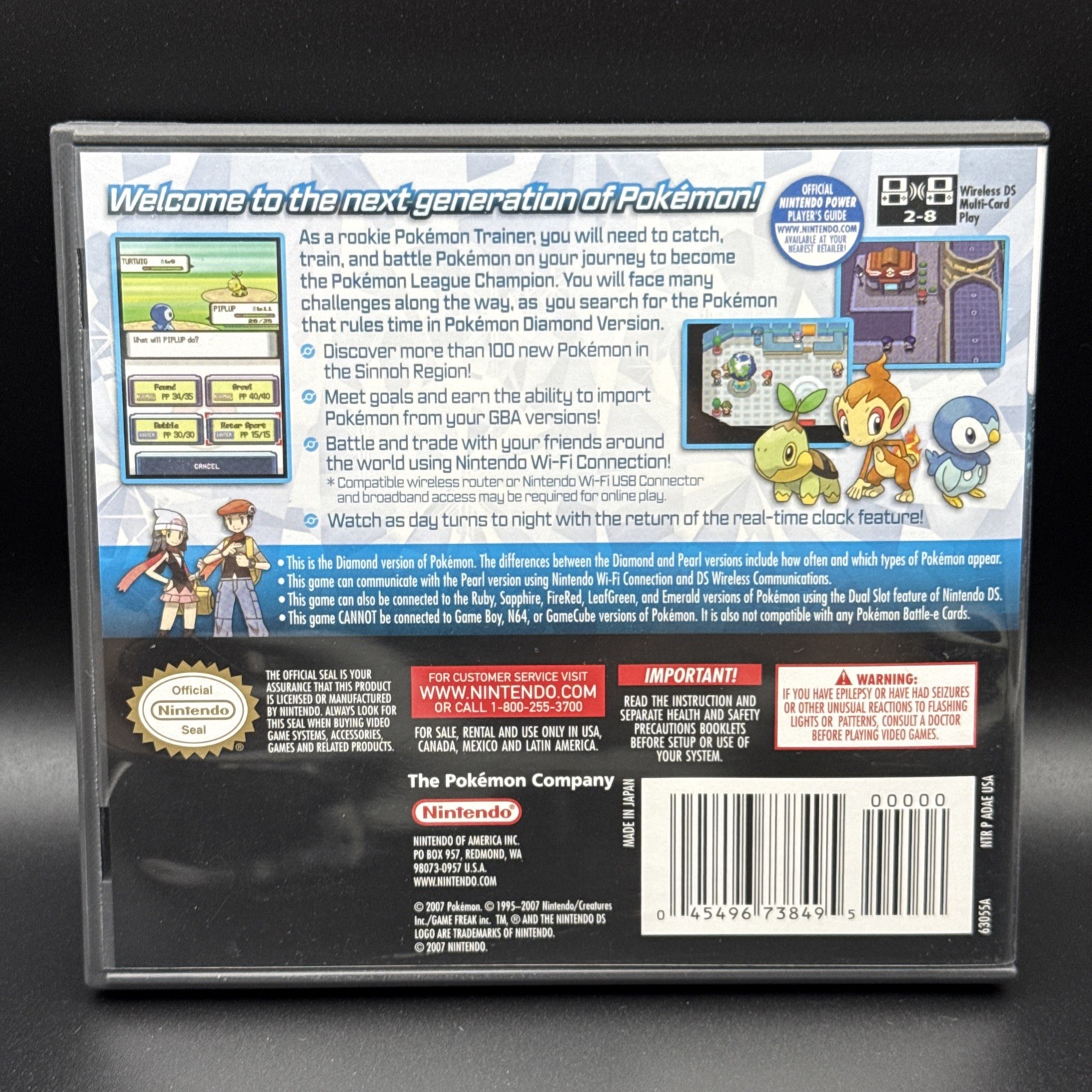 Pokémon Diamond Version (Nintendo DS) CIB W/ Manual & Inserts – Authentic Tested