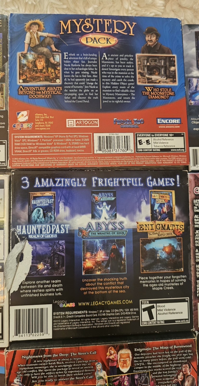 2000’s CD DVD ROM Games Lot Of 22 Asst Age Level Games Genres