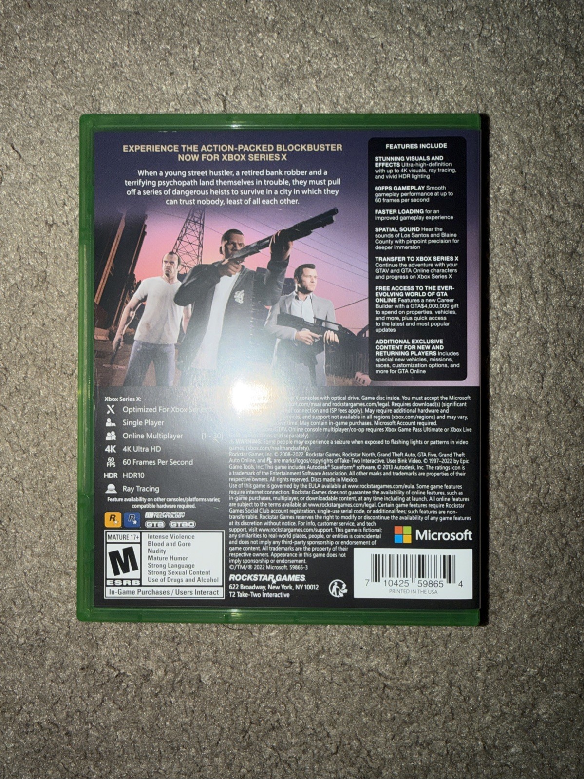 Grand Theft Auto V GTA 5 – Xbox Series X In Original Package (1 Disc)