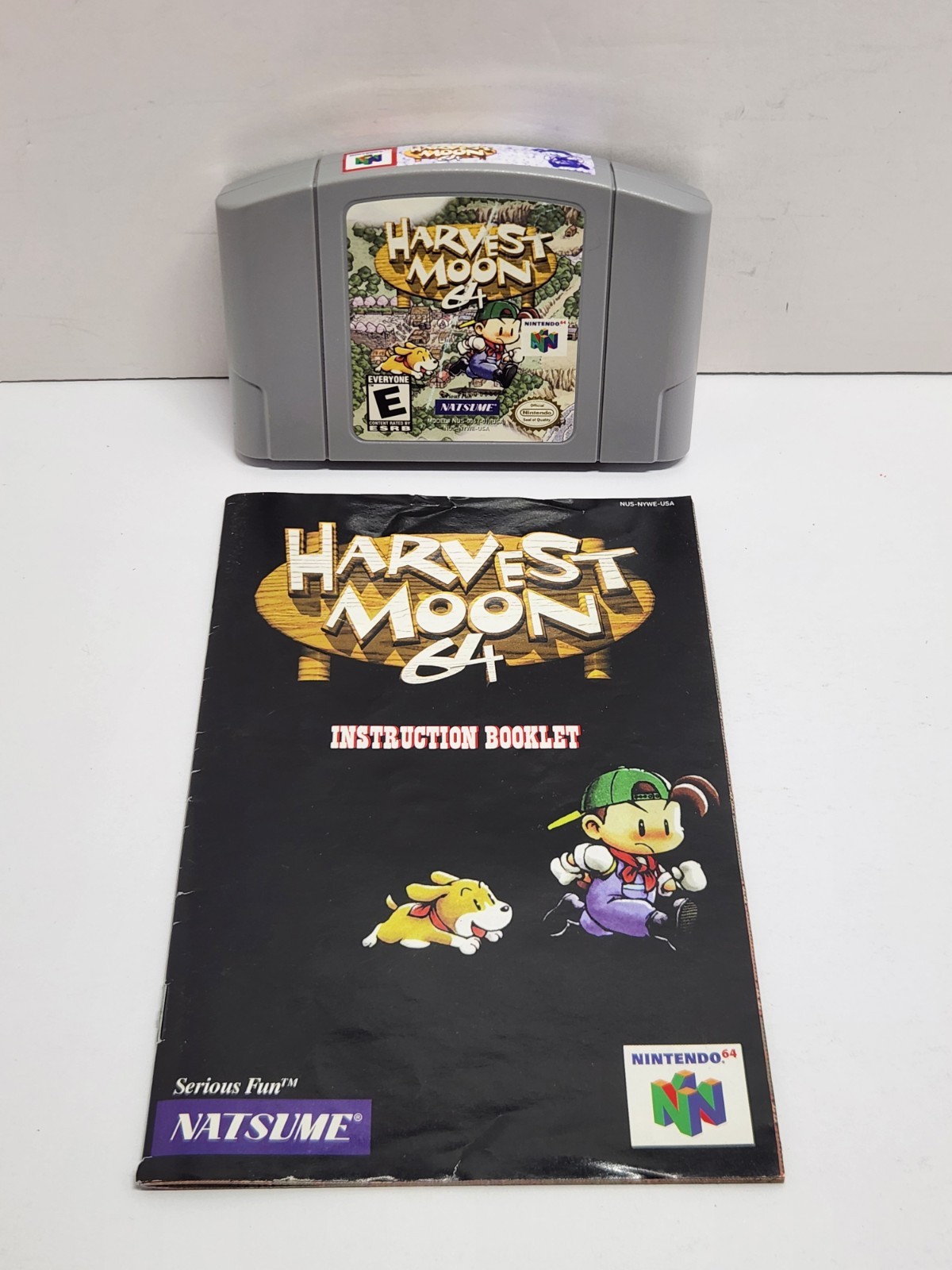 Harvest Moon 64 Nintendo 64 N64 Cart & Manual Authentic Tested