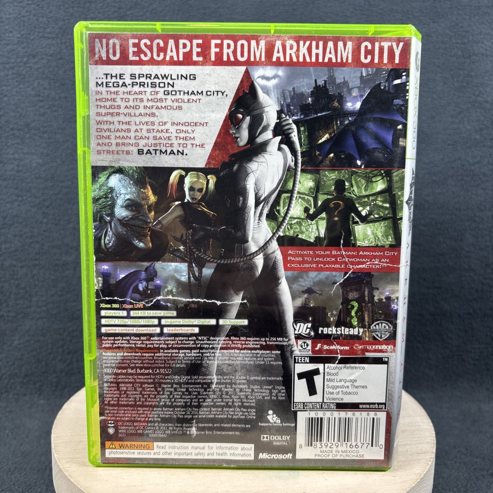 XBOX 360 – Batman Arkham City – Complete, DMG Art – Refurbished, Very Good