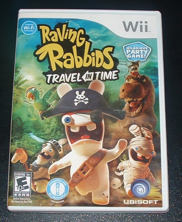 Raving Rabbids (Travel in Time) -Nintendo WII, 2010- CIB – MINT