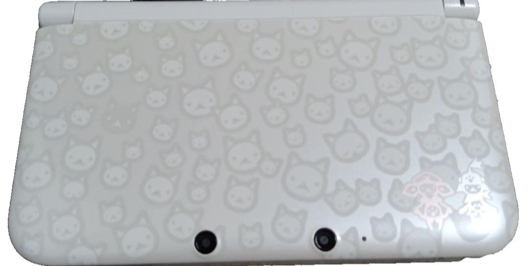 Nintendo 3DSLL Monster Hunter 4 Special Pack Felyne White Console Tested Working