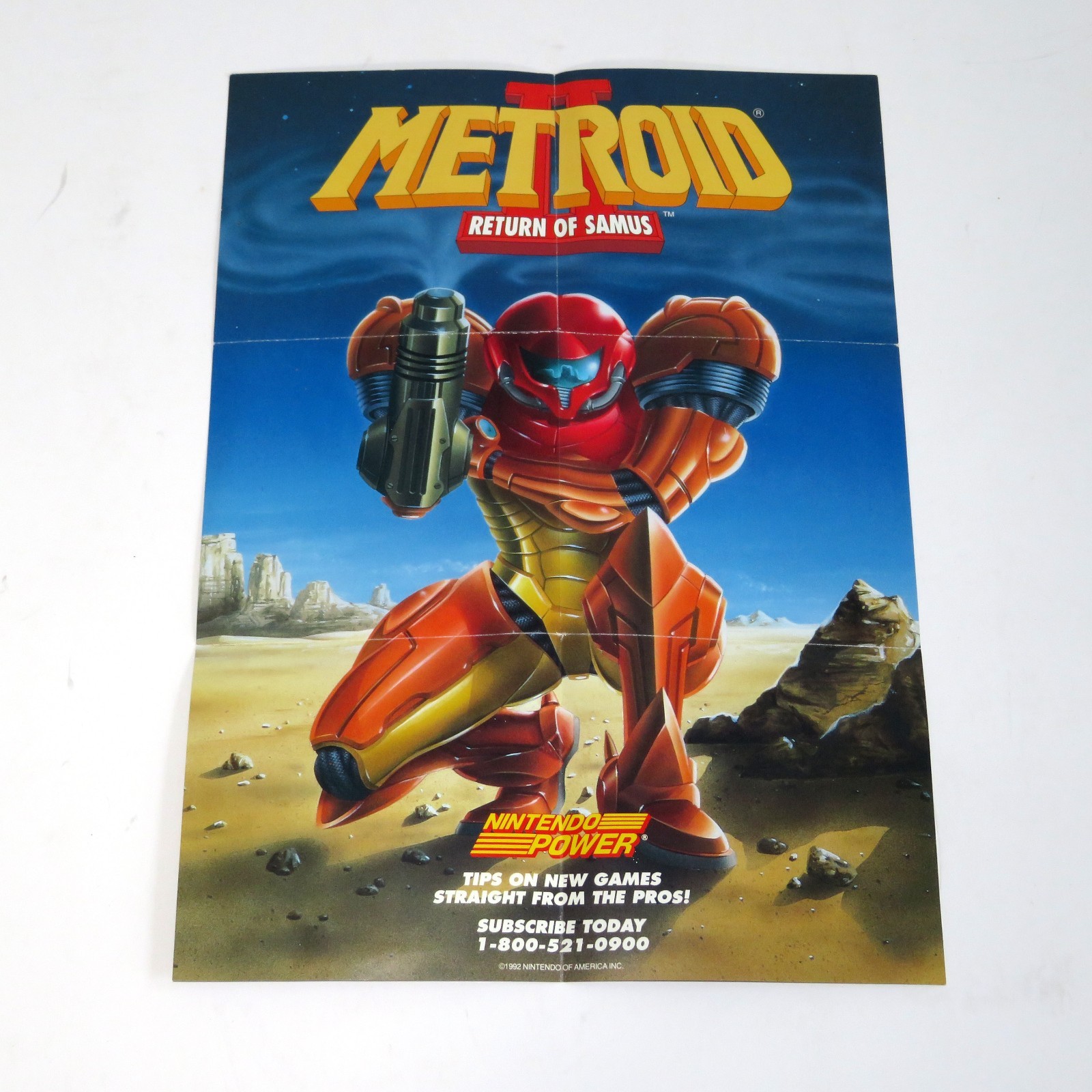 Metroid II 2 Return of Samus Gameboy Game Boy Nintendo Power Poster Insert !