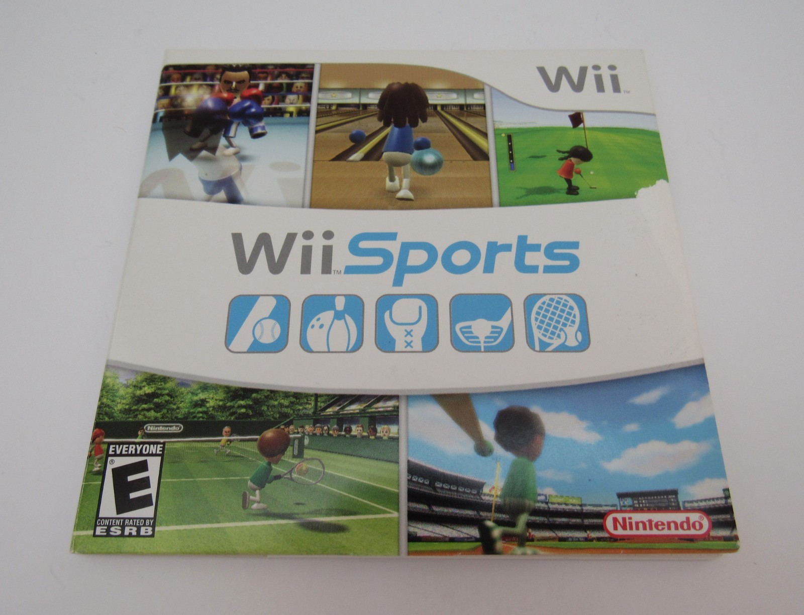 2007 NINTENDO Wii SPORTS (E- EVERYONE) DISC w/ SLEEVE & MANUAL PLAY LIKE A PRO!!