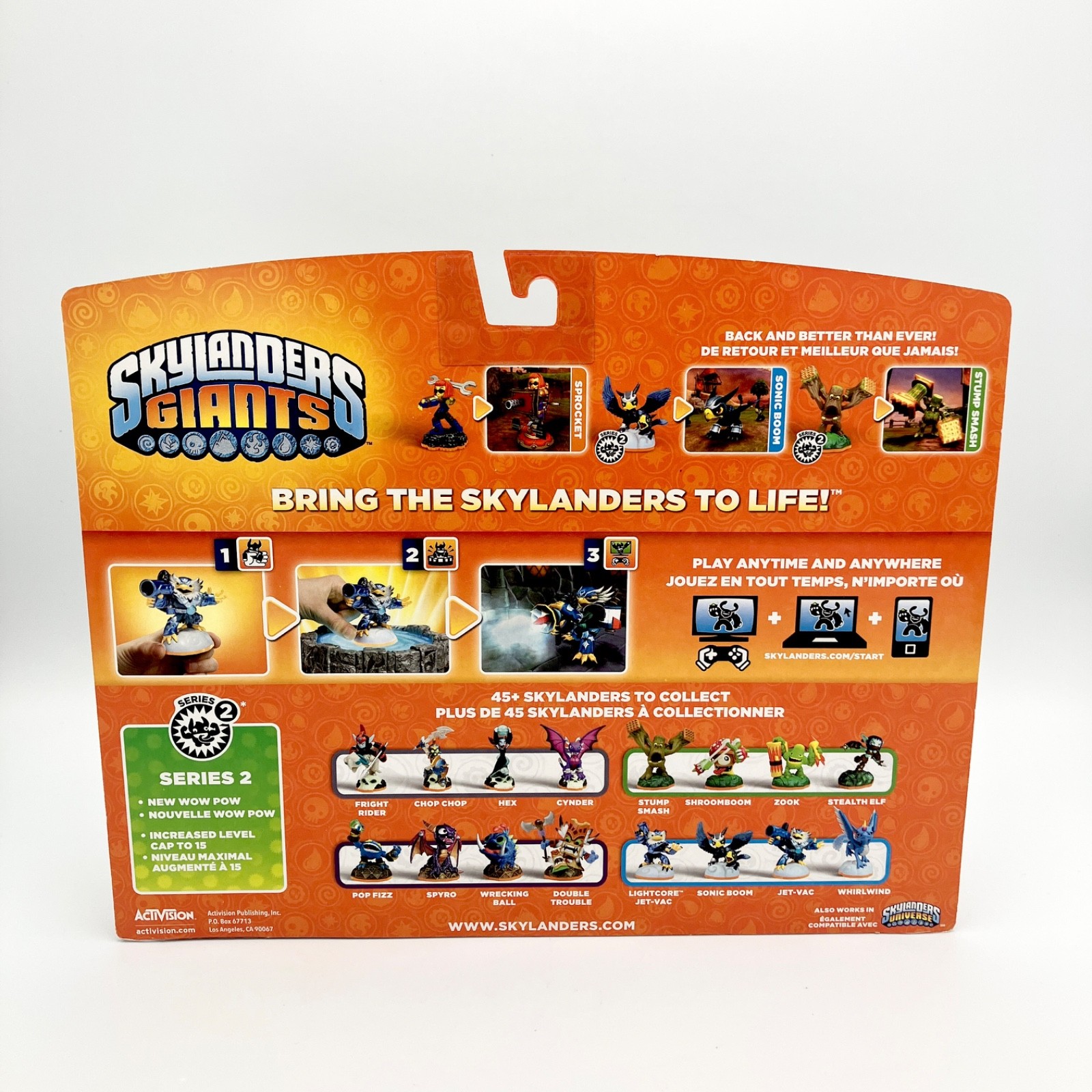 Skylanders Giants Sonic Boom Sprocket Stump Smash 3 Pack Figures NEW SEALED