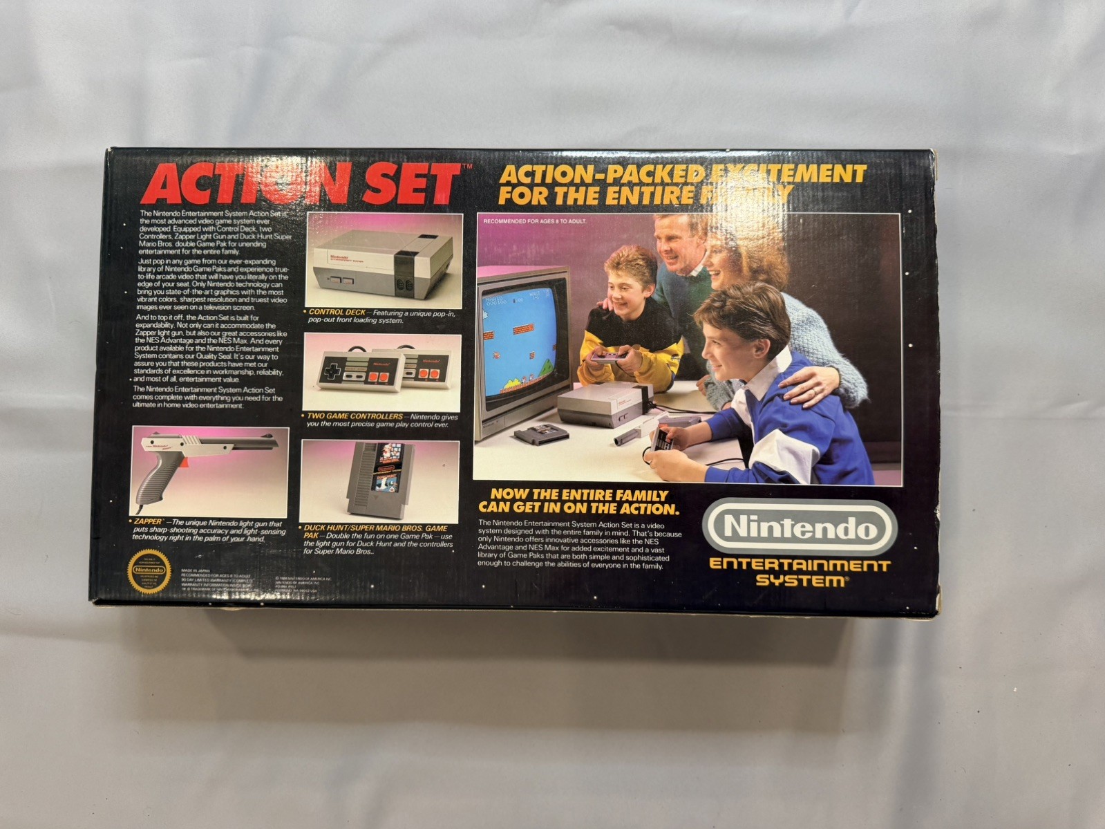 NES Nintendo Entertainment System Action Set – In Original Box Mario Duck Hunt
