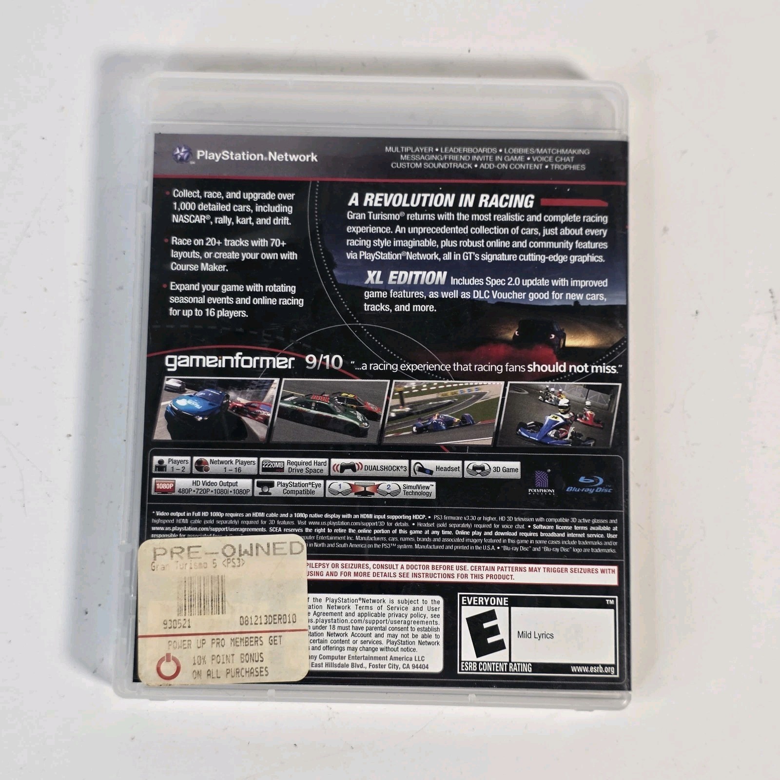 Gran Turismo 5 (Sony PlayStation 3, PS3) XL Edition Complete
