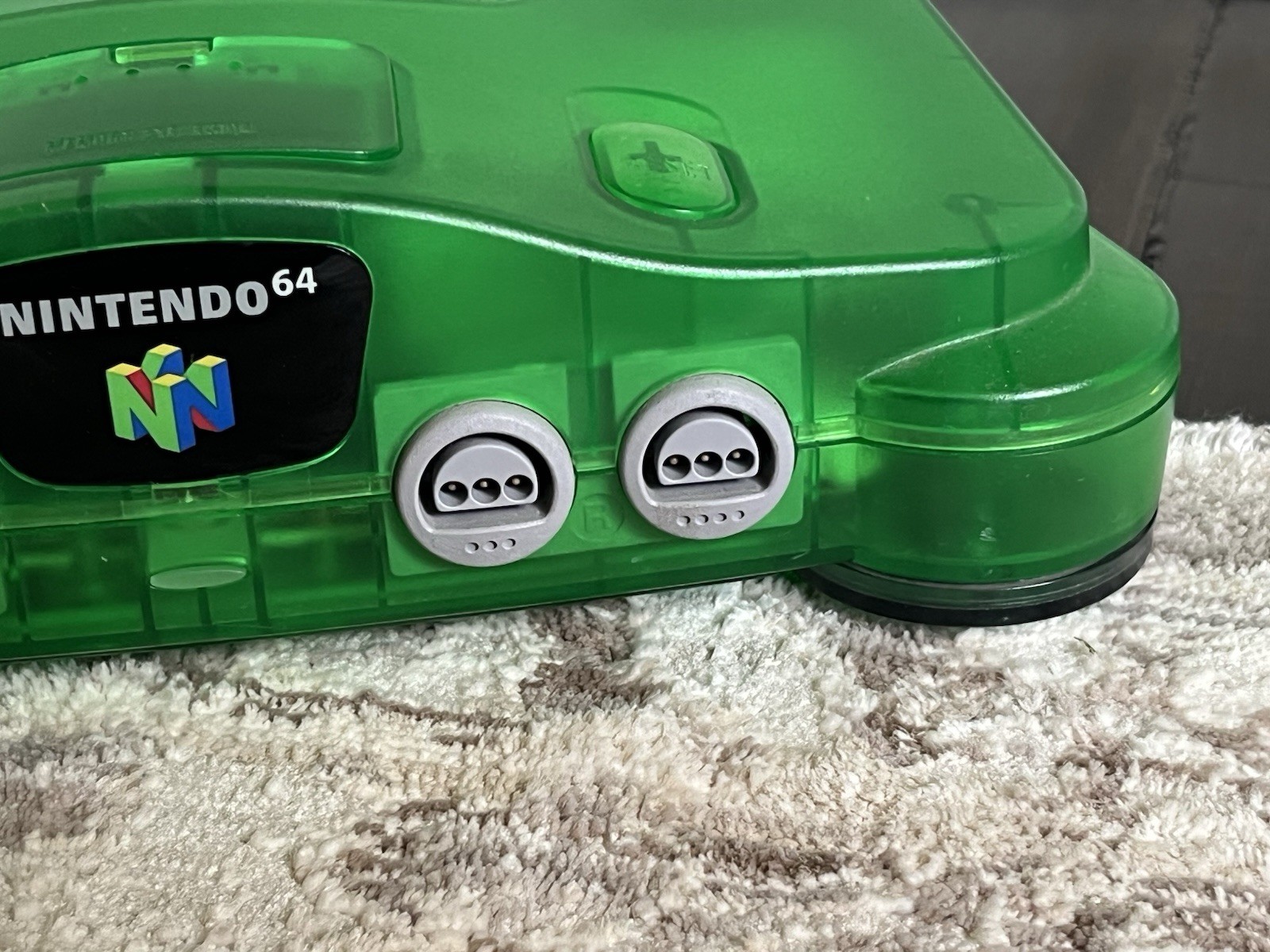 Nintendo 64 Funtastic Clear Jungle Green Console Only NUS-001 Tested NICE SHAPE