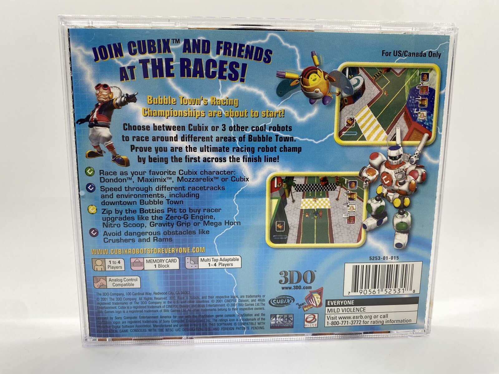 Cubix Robots For Everyone Sony PlayStation 1 PS1 ~ Complete! ~ Fast Shipping!