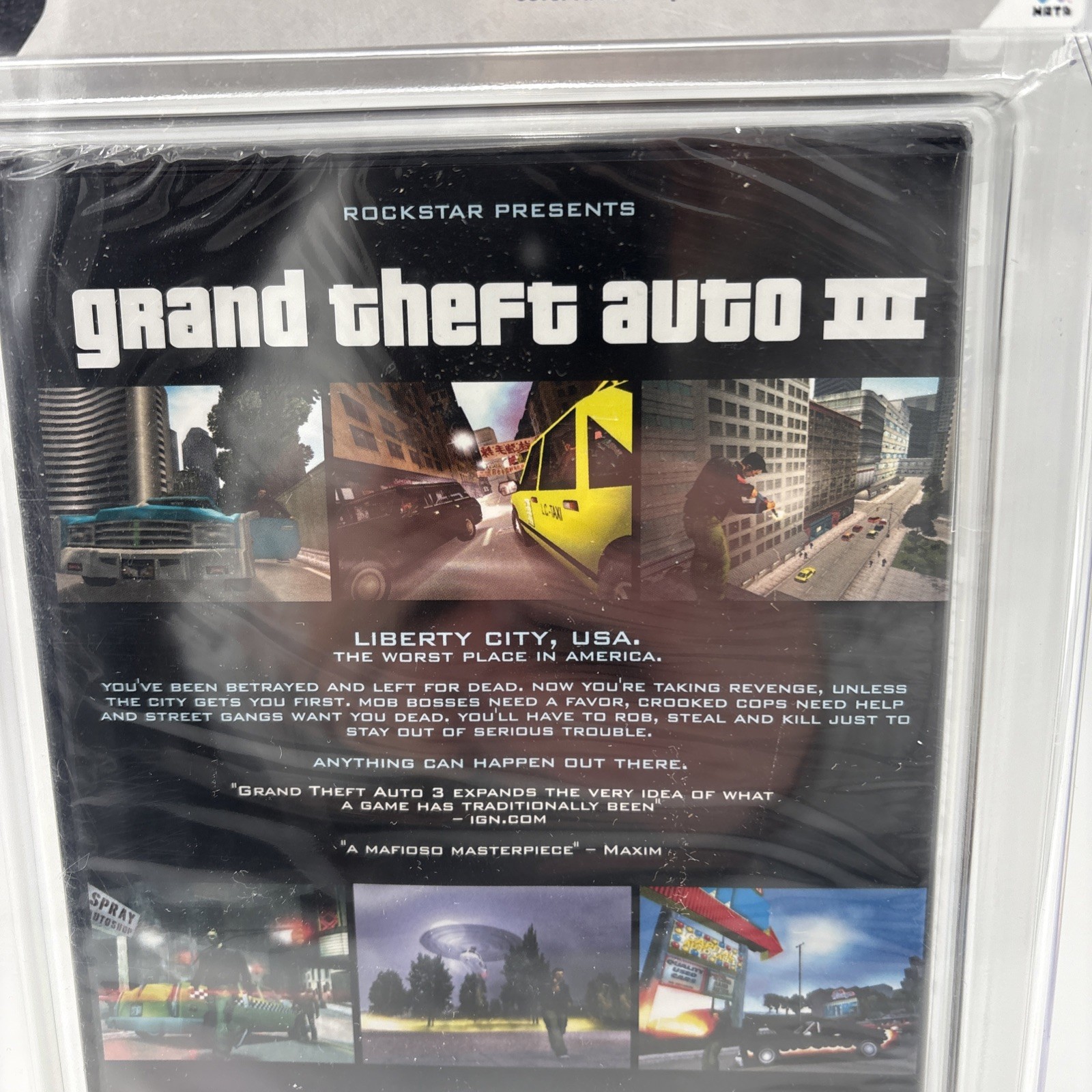 WATA 9.8 A++ GRAND THEFT AUTO III 3 PlayStation 2 Sealed Graded 2001 MINT GEM