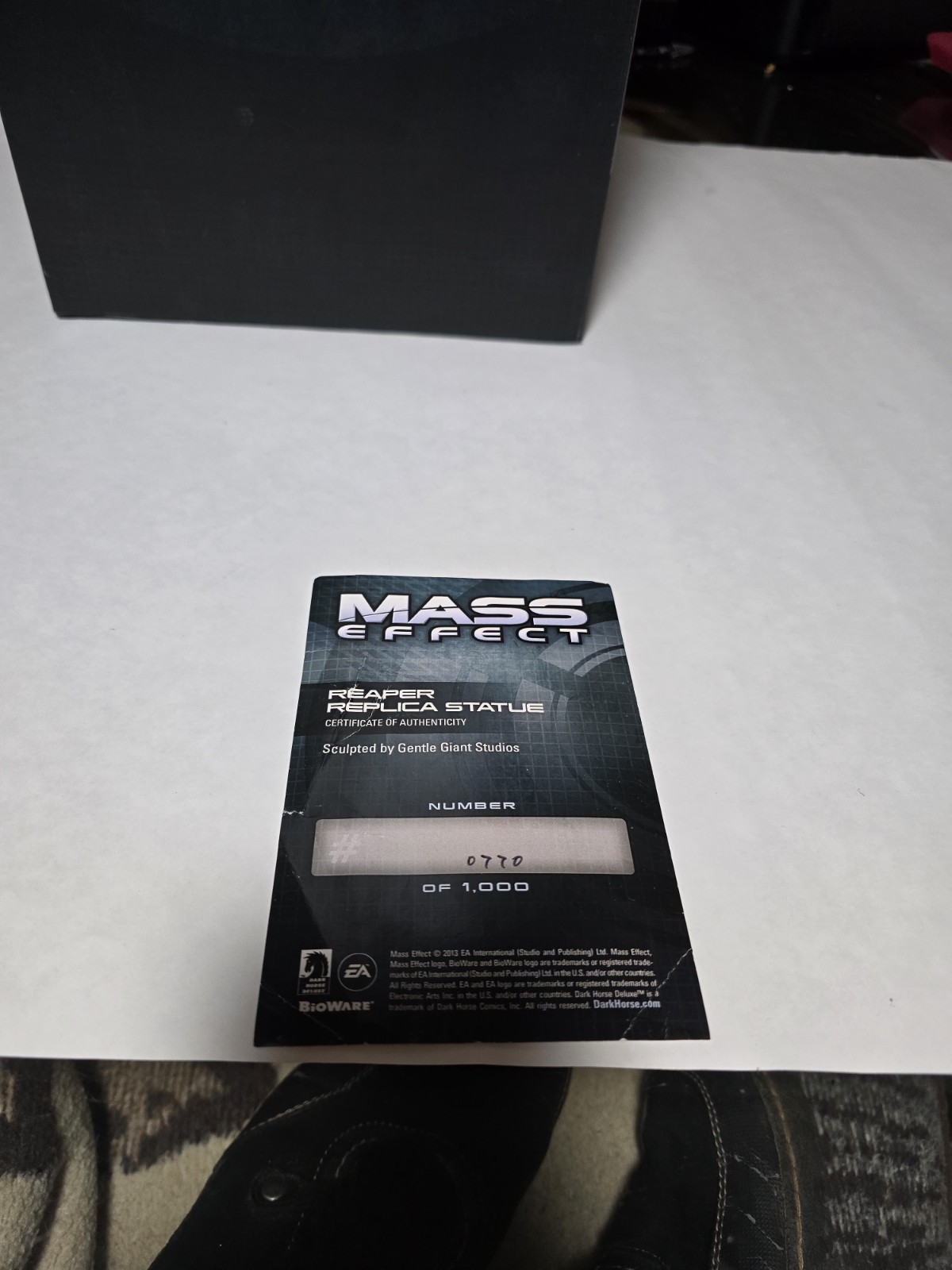 Dark Horse, Mass Effect 18” Sovereign Reaper Ship Replica #770 of 1000
