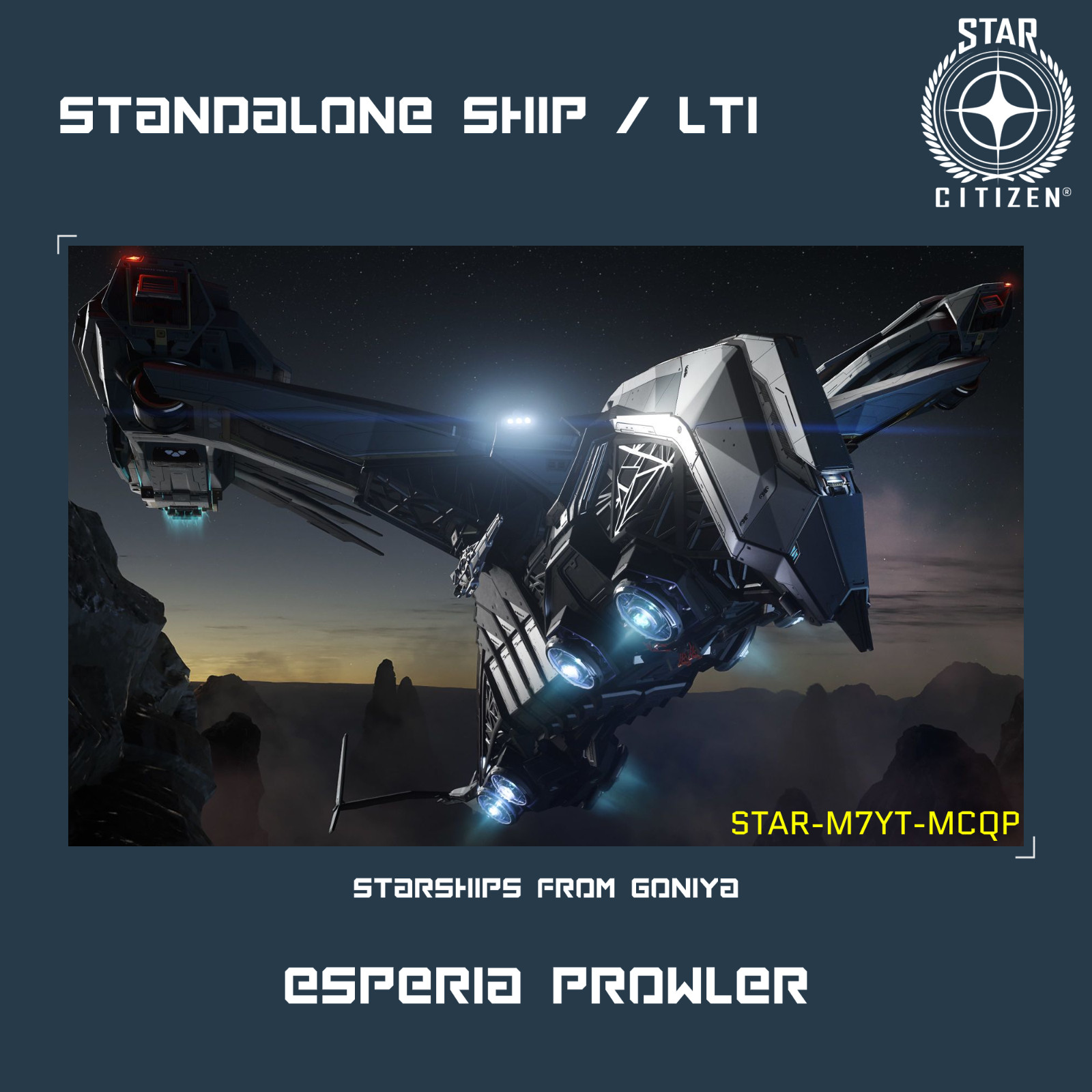 STAR CITIZEN – ESPERIA PROWLER – LTI – CCU’d – (Lifetime Insurance)
