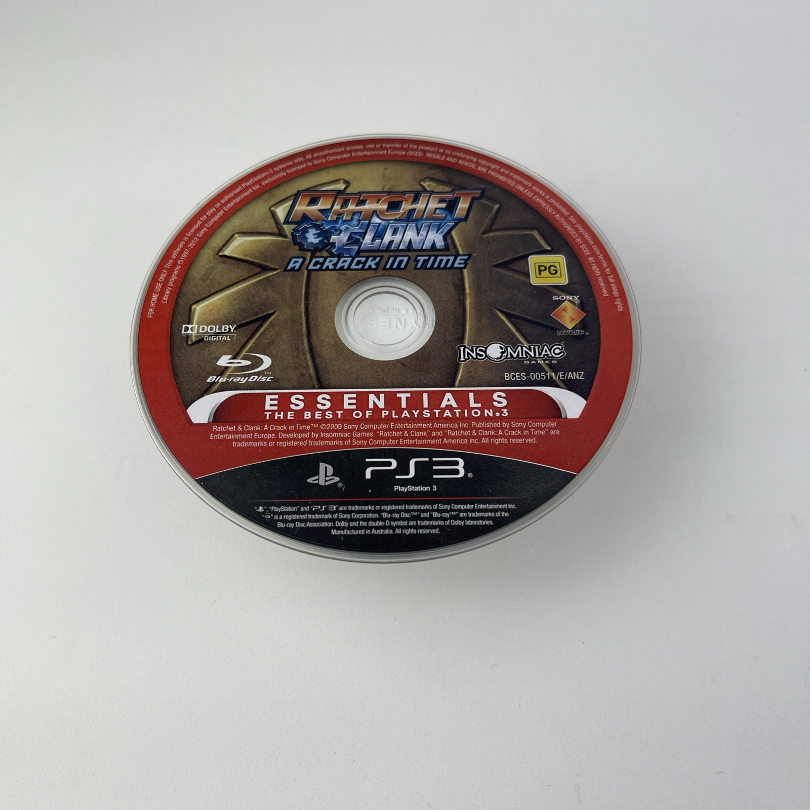 Ratchet and Clank A Crack In Time – Sony Playstation 3 – PS3 Game – Manual