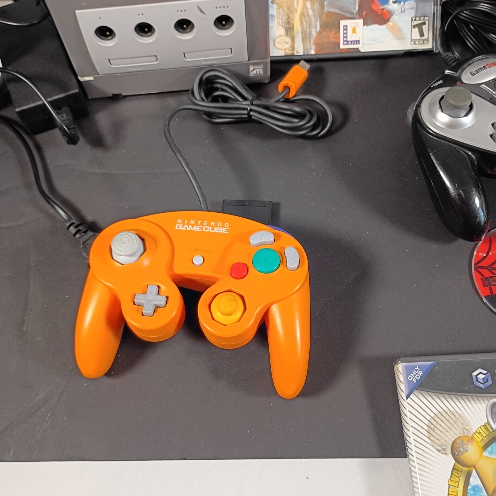 Nintendo GameCube Console Repair Lot Orange Spice Controller Super Mario Sunshin