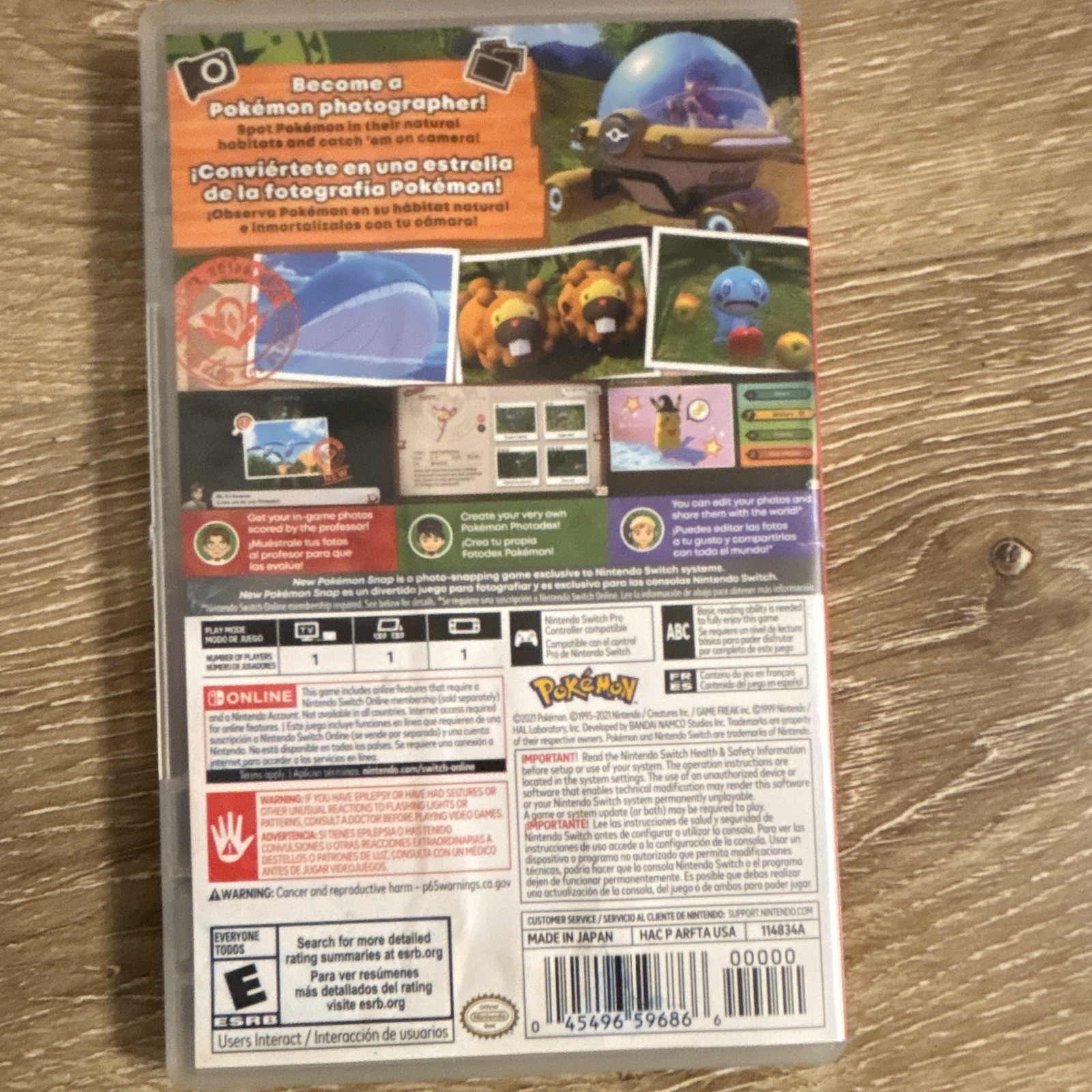 Nintendo New Pokémon Snap Nintendo Switch E-Everyone NTSC-U/C (US/Canada) 2021