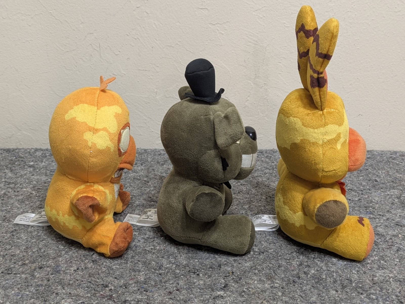 Five Nights At Freddy’s Lot of 3 Halloween Plush Jack O Bonnie Chica FNAF 2021
