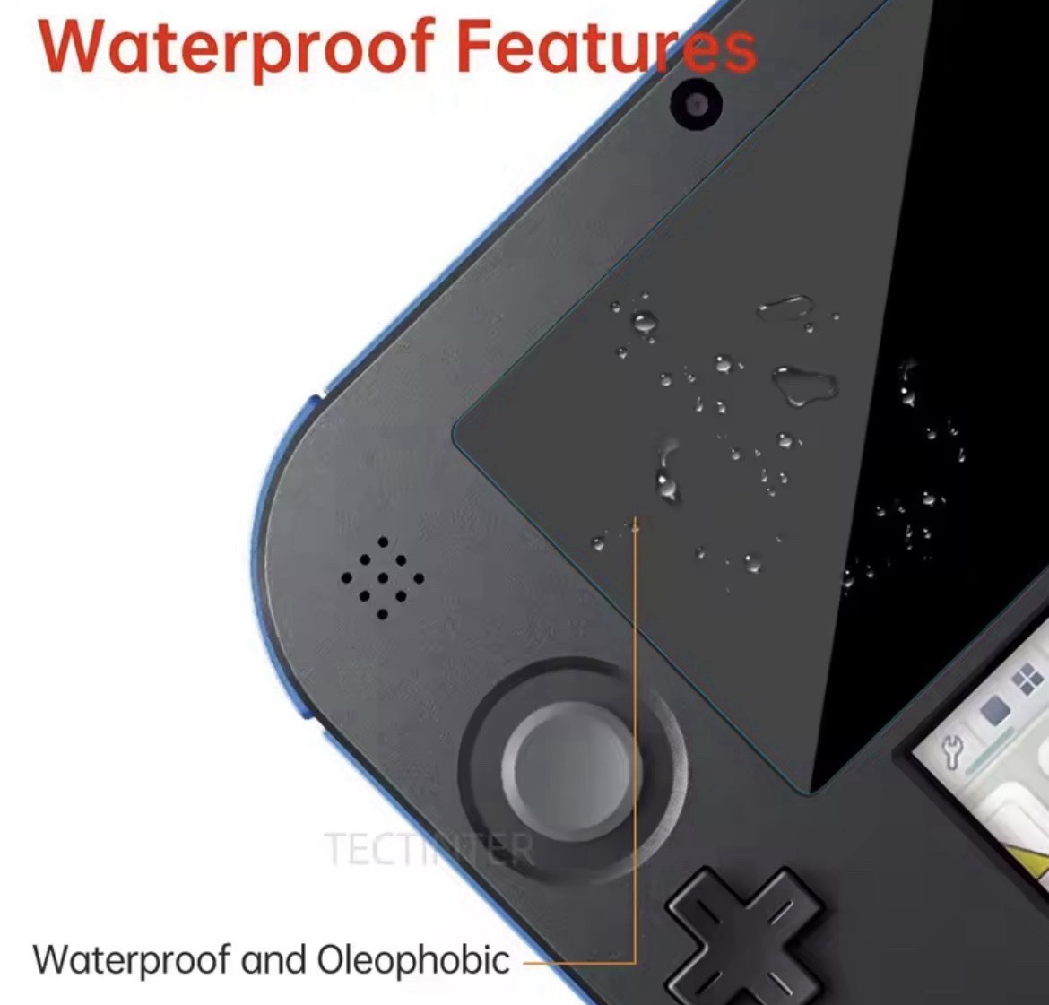 2pcs Screen Protector Film Compatible with Nintendo 2DS Top & Bottom Screen Film