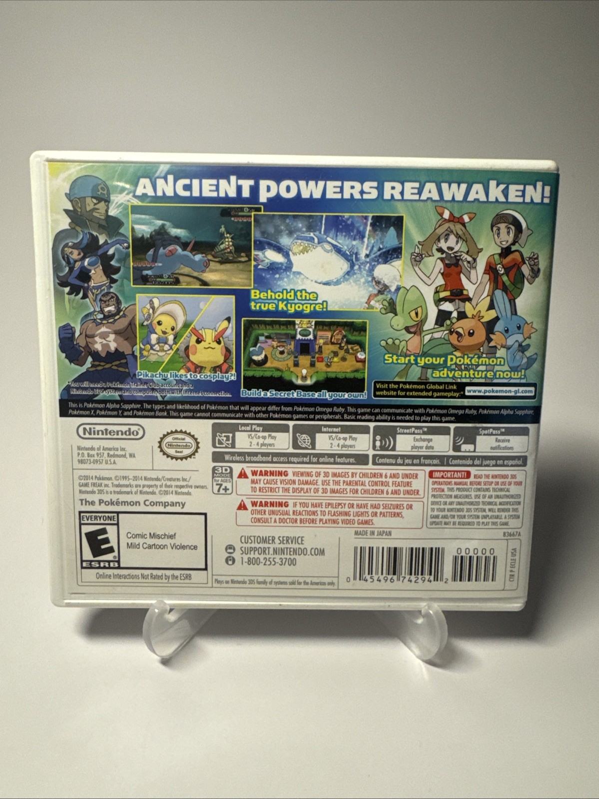 Pokemon Alpha Sapphire – Nintendo 3DS Case Only No Game