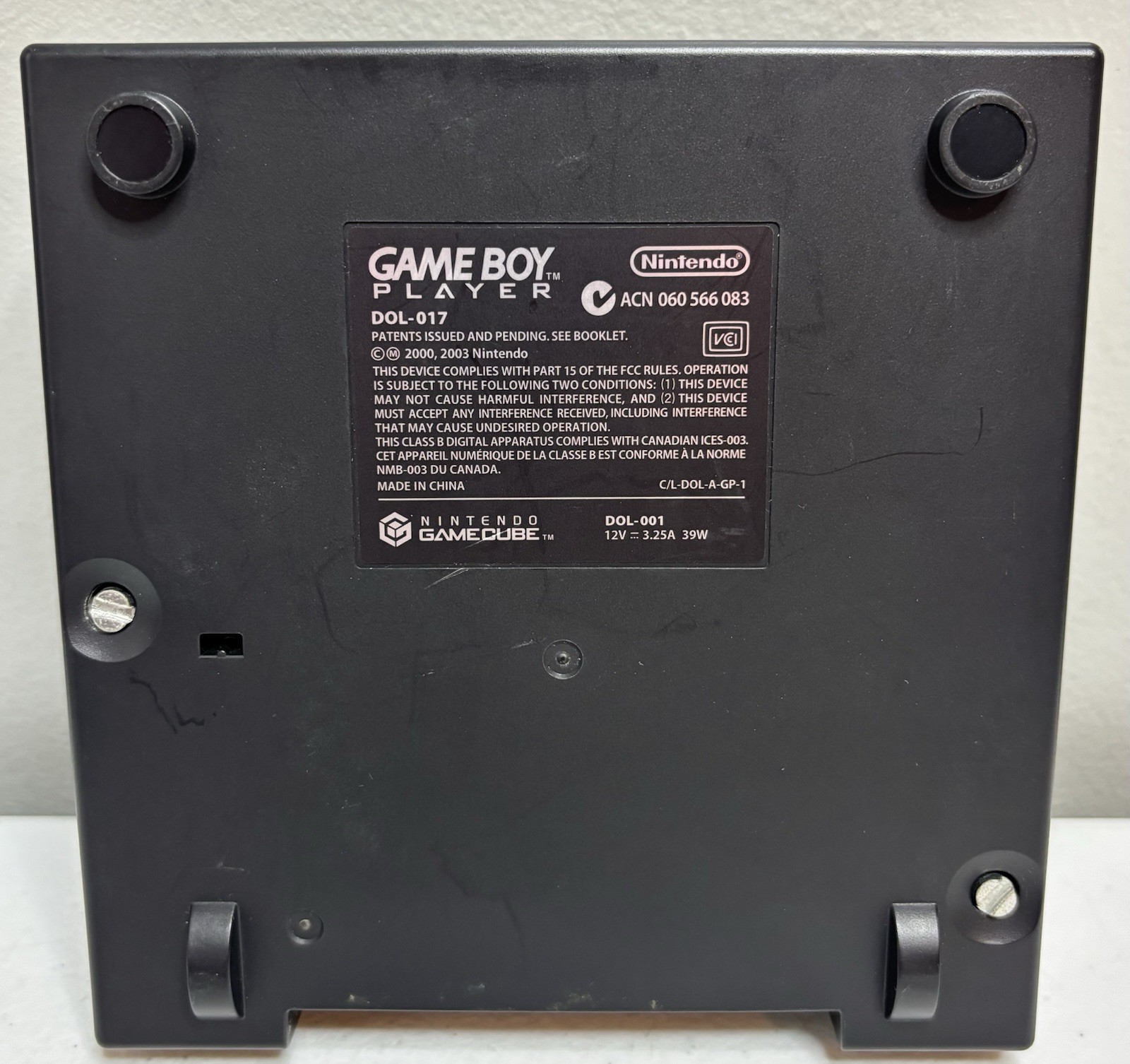 Nintendo GameCube Game Boy Player DOL-017 w/ Start-Up Disc Black OEM – TESTED