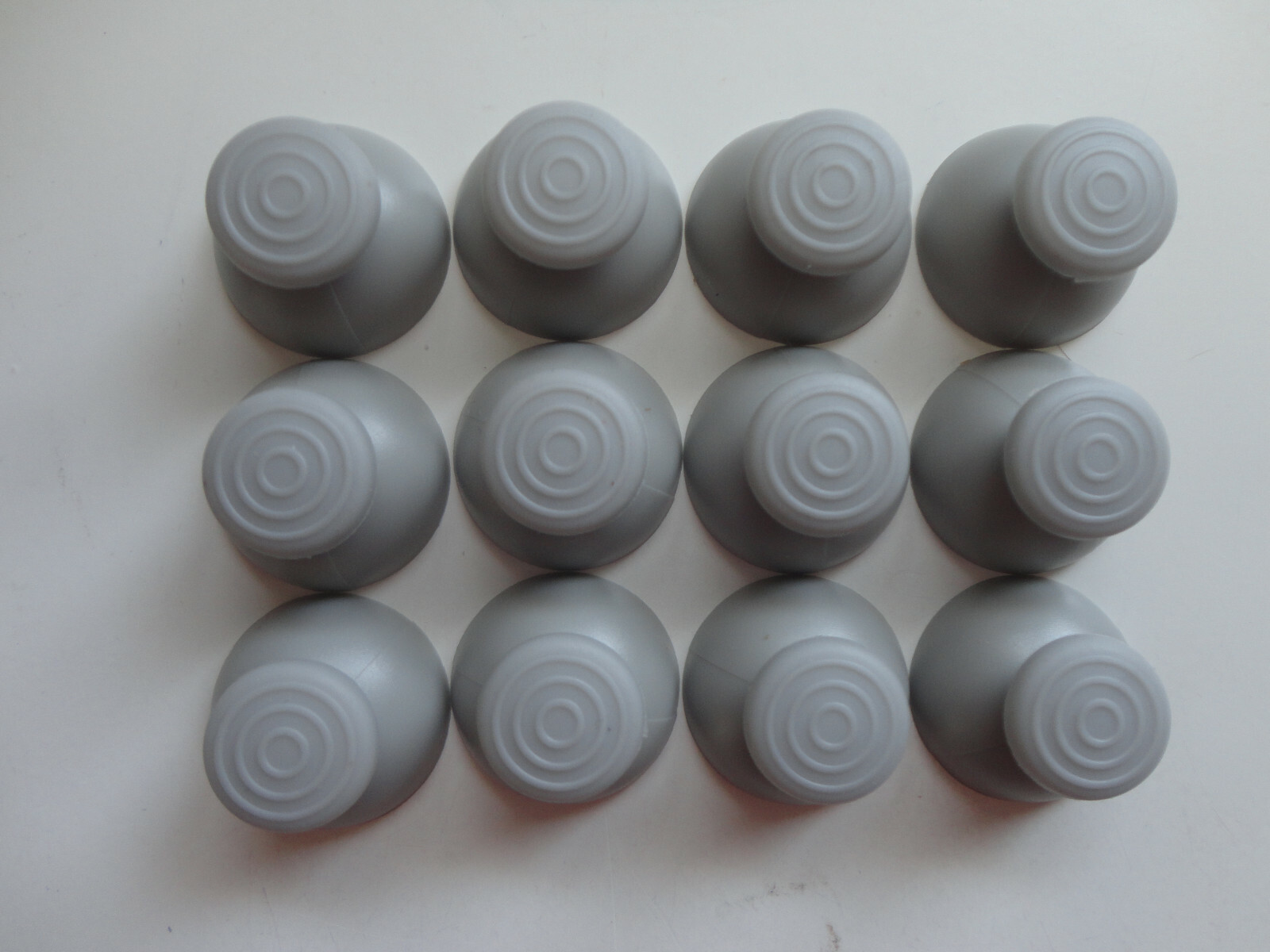 LOT (12) GAMECUBE controller analog joystick cap gray replacement