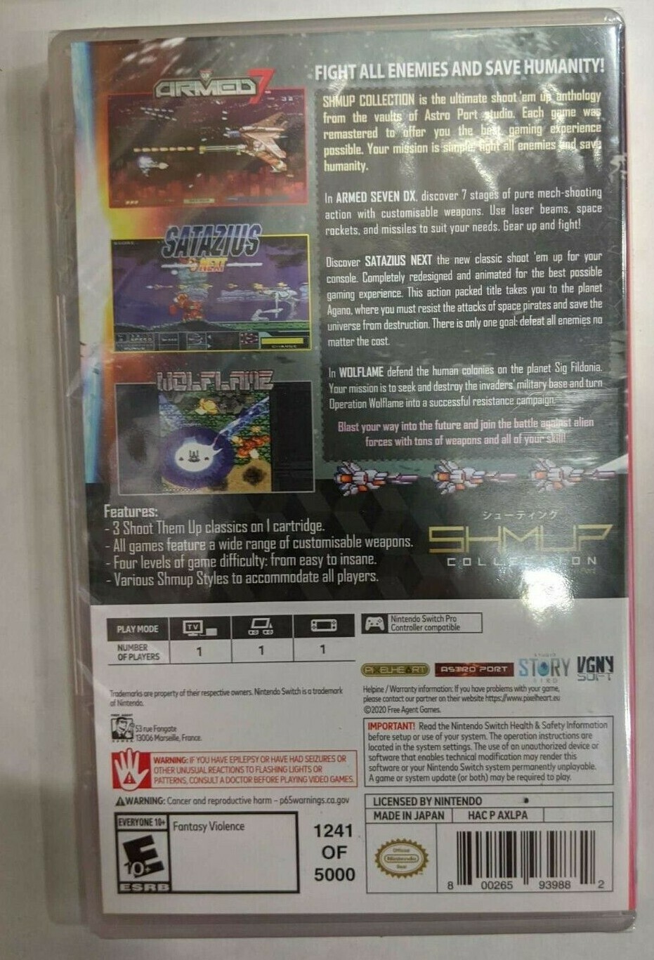 Shmup Collection Nintendo Switch 2020 Brand New Factory Sealed