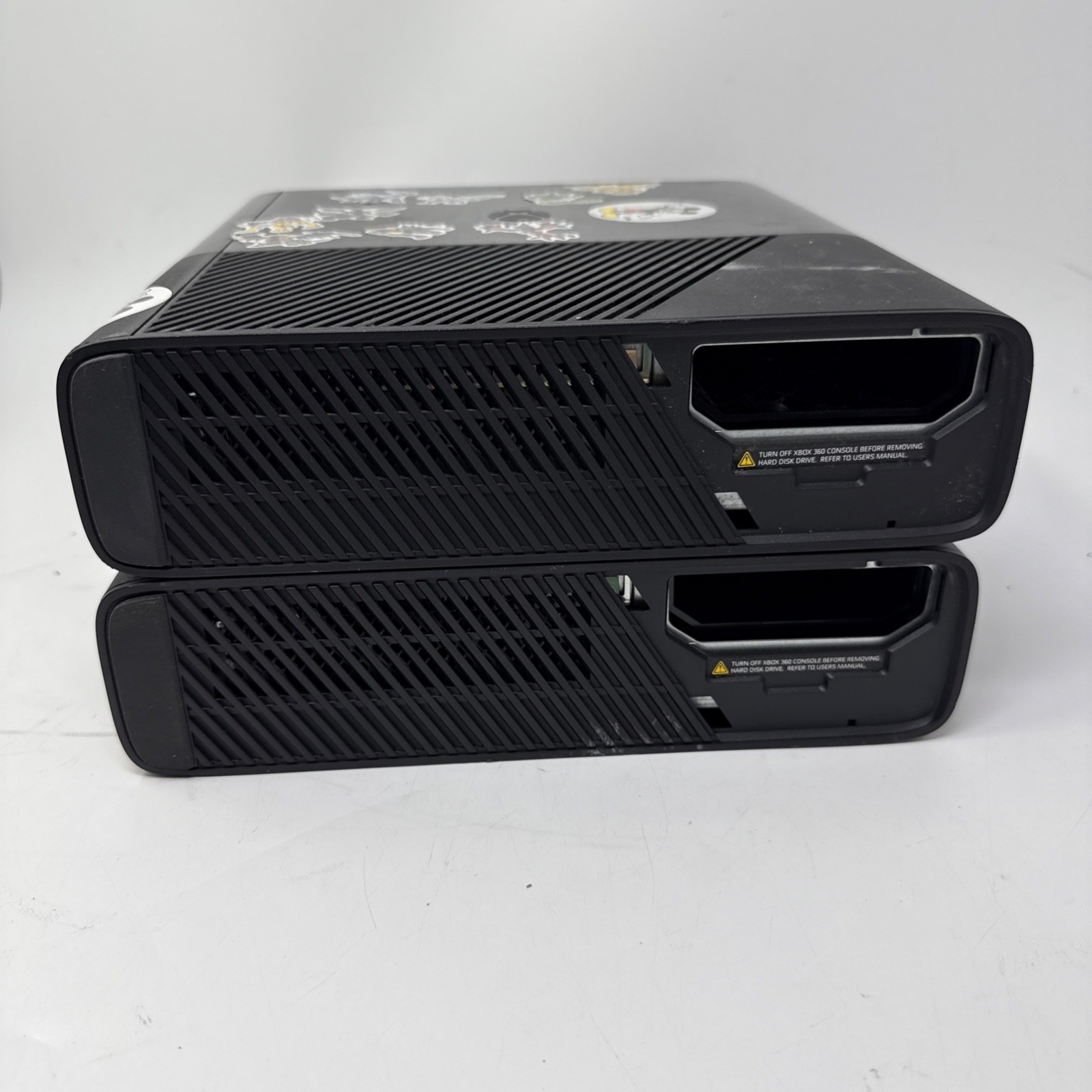 Lot Of 2 Broken Microsoft XBox 360 E Console 1538 Parts Only/Repair No HDD