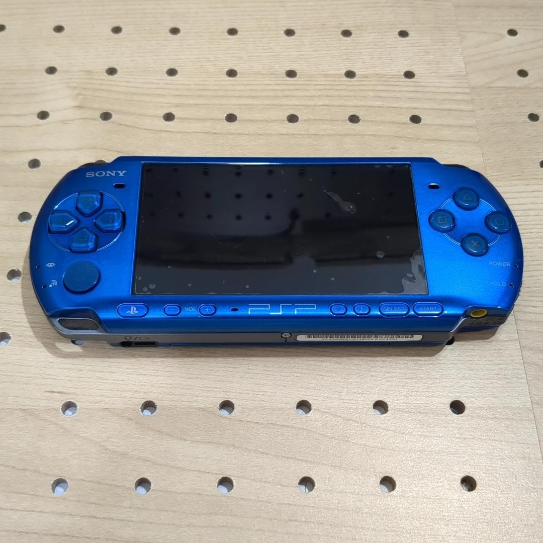 USED Sony PSP‑3000 Vibrant Blue Handheld Console PSP3000VB – Tested Working