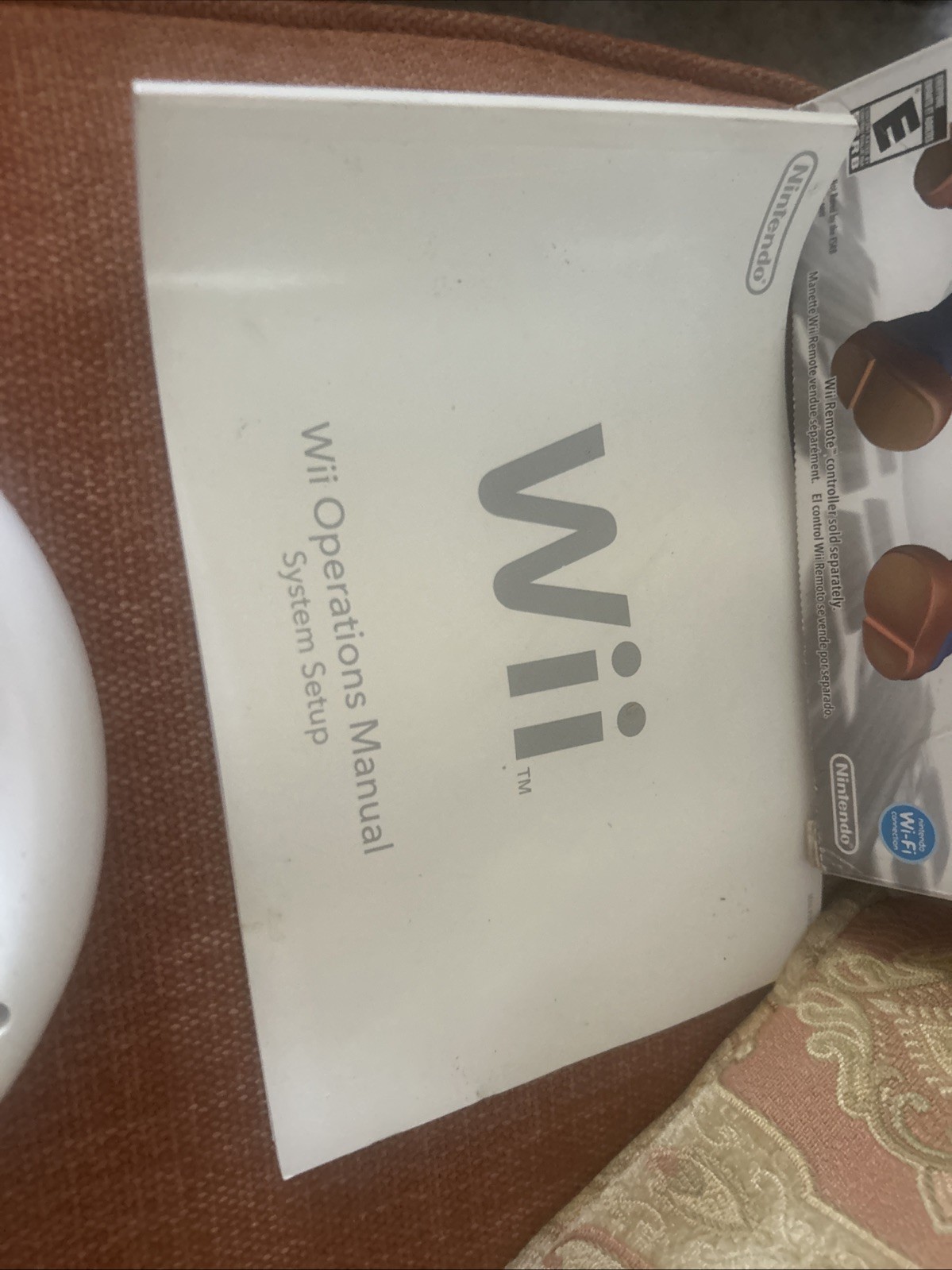 OEM GENUINE NINTENDO WHITE WII & + MARIO KART BOOK STEERING RACING WHEEL RVL-024