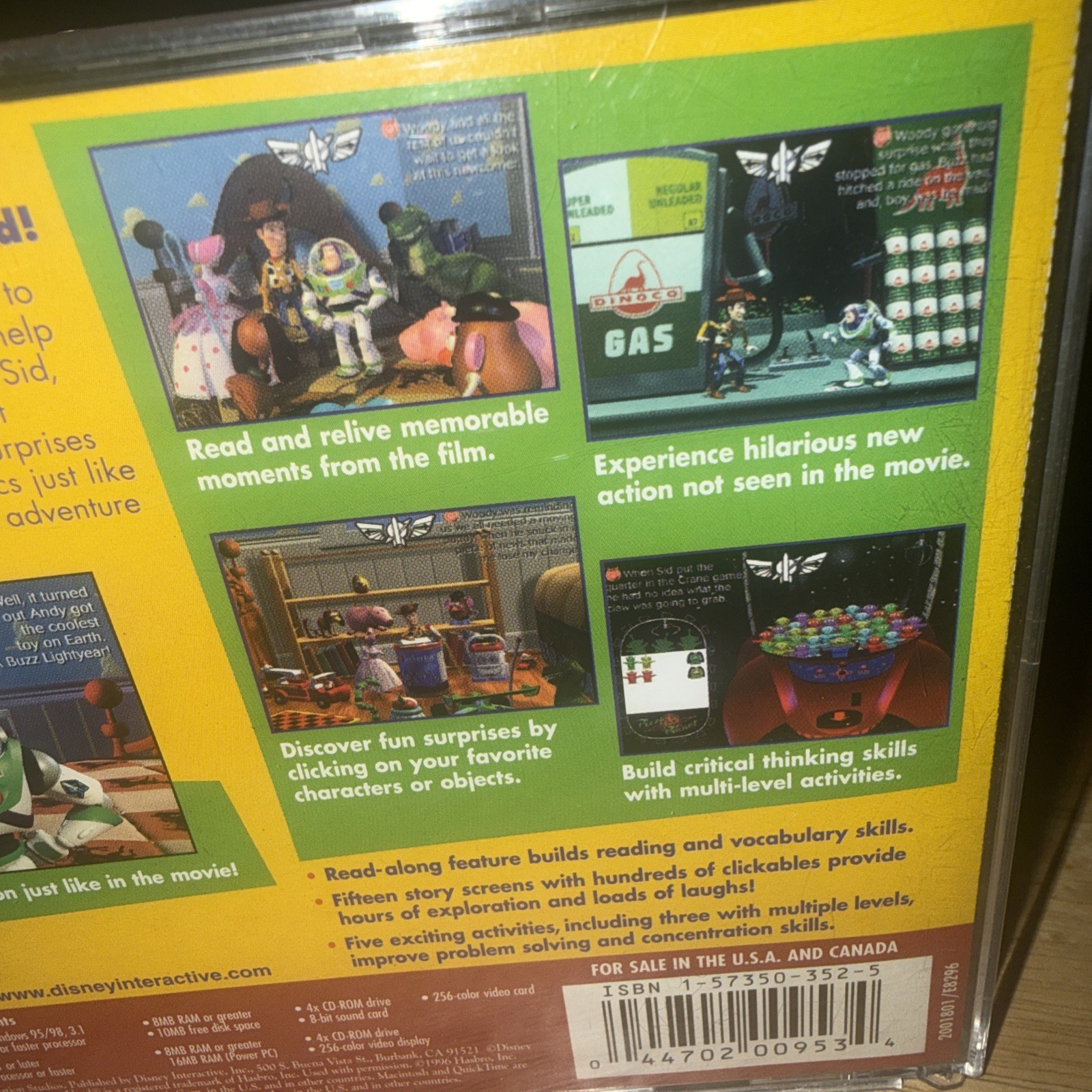 Toy Story Animated Storybook Case And Disc