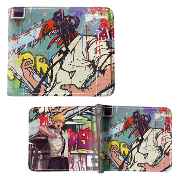 Chainsaw Man Bi-Fold Wallet – COLOR MANGA CHAINSAW MAN New (Anime 4×5″ Billfold)