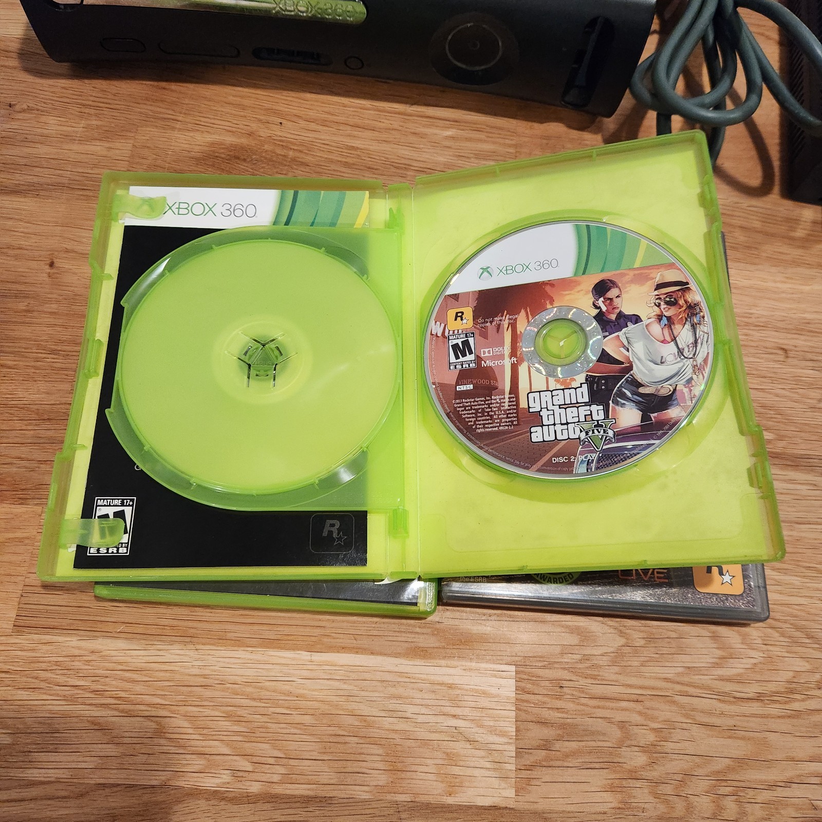 Xbox 360 Elite Black 120GB Console Bundle w/ 3 Games – Tested & Working