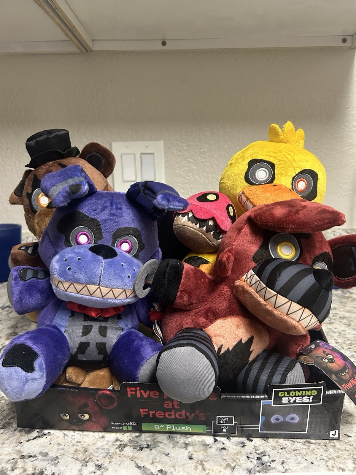 Jazwares Wave 3 Five Nights at Freddys Nightmare Plushies w/ display and tags