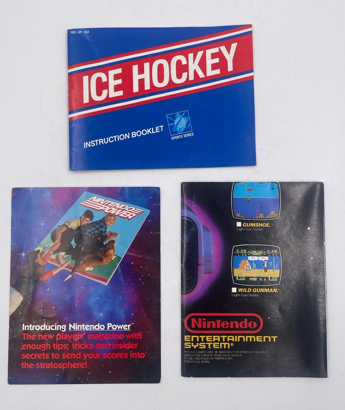 Nintendo Ice Hockey Box With Manual And Insert Poster – NO GAME