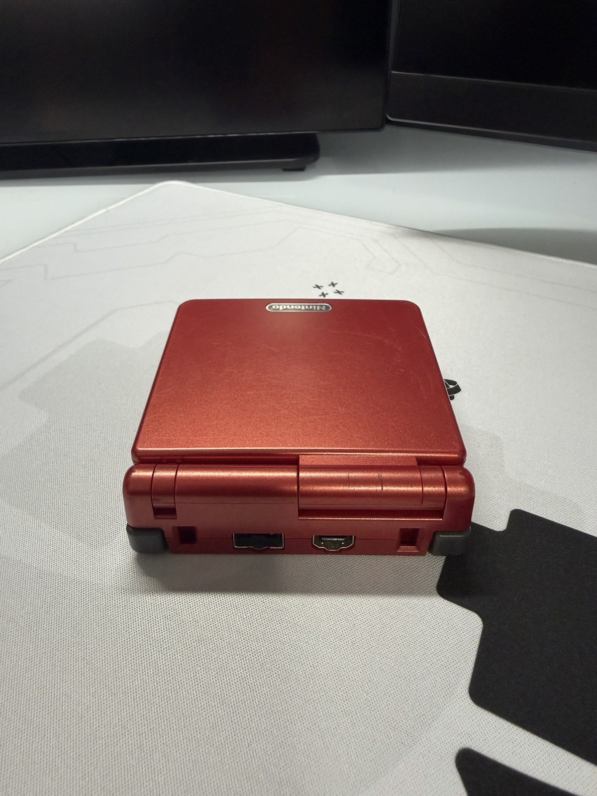 EXCELLENT Condition Flame Red Nintendo Game Boy Advance SP AGS-001