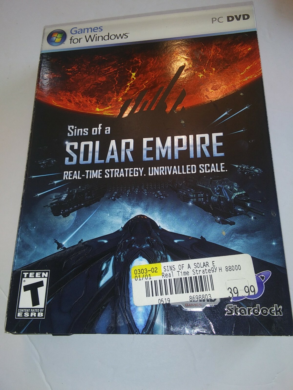 Sins of a Solar Empire: Real-Time Strategy. Unrivaled Scale. PC Game w/ Manual