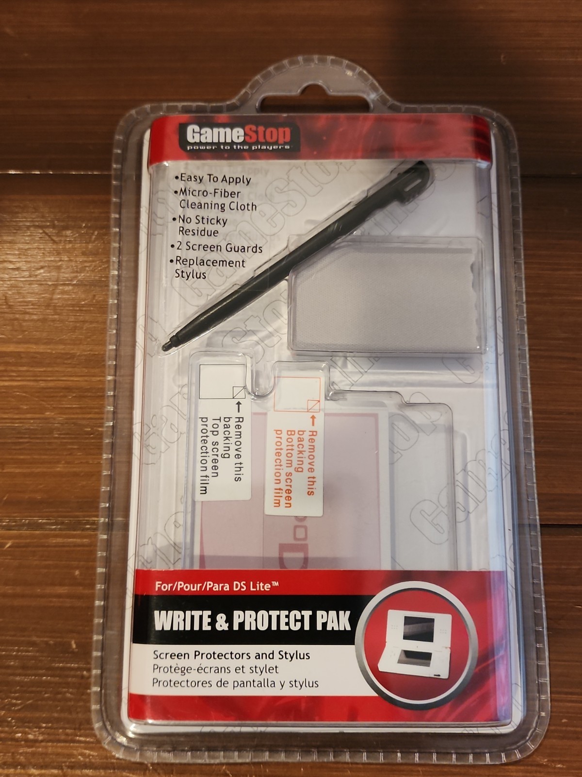 GameStop Write & Protect Pak Screen Protectors and Stylus New Sealed