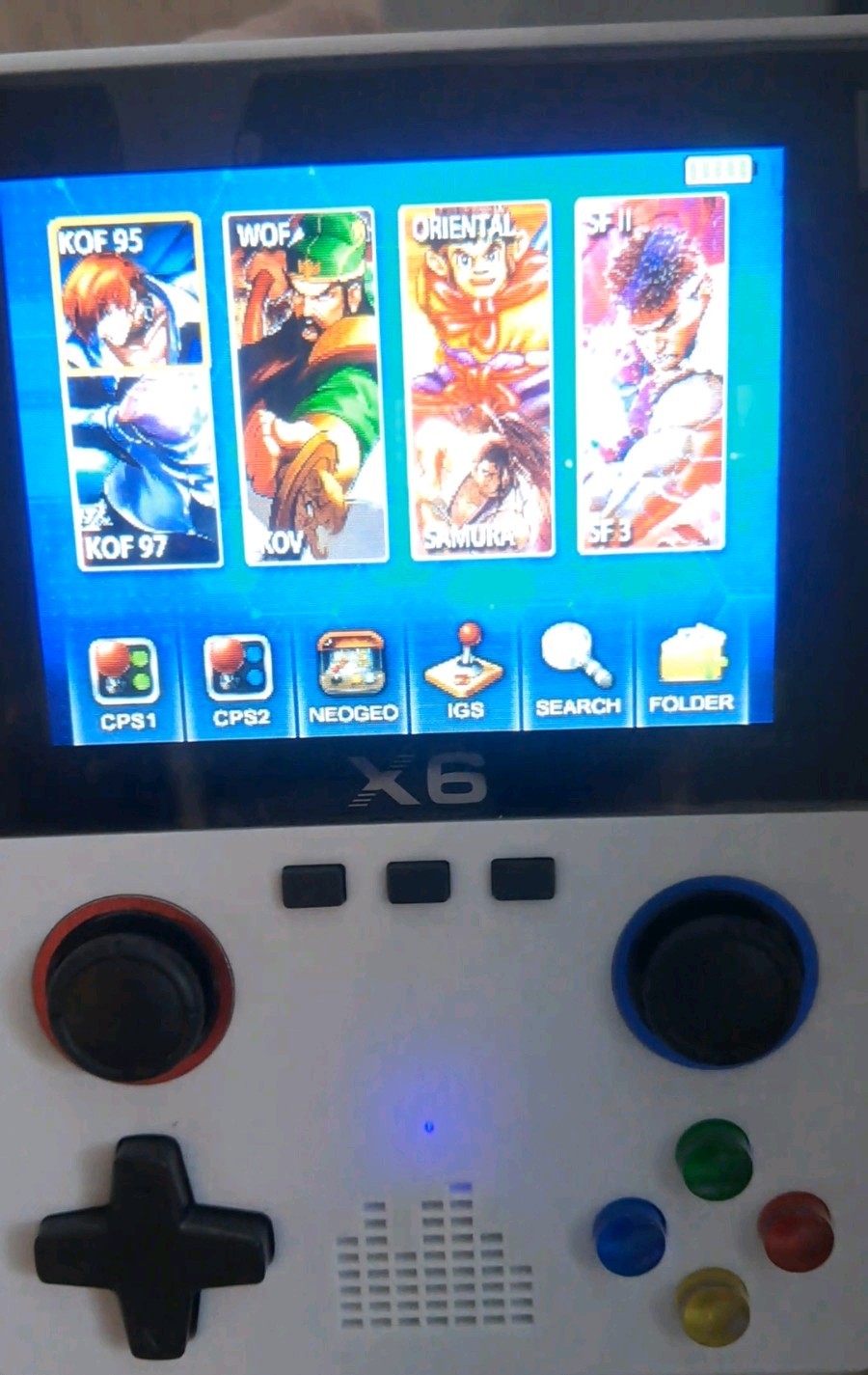 X6 Handheld Retro Game Console 4000+ Games 64GB 3.5″ IPS TV Out (White)