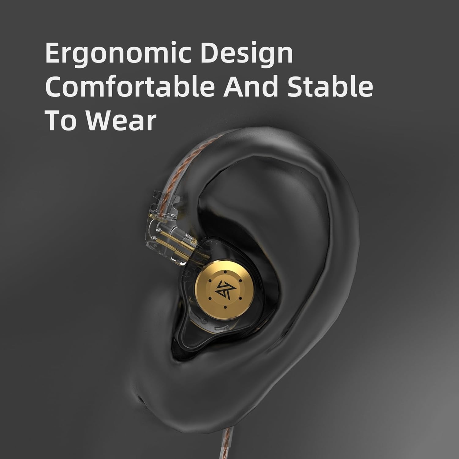 HiFi KZ EDX PRO In-Ear Monitors – Detachable Cable & Deep Bass Experience