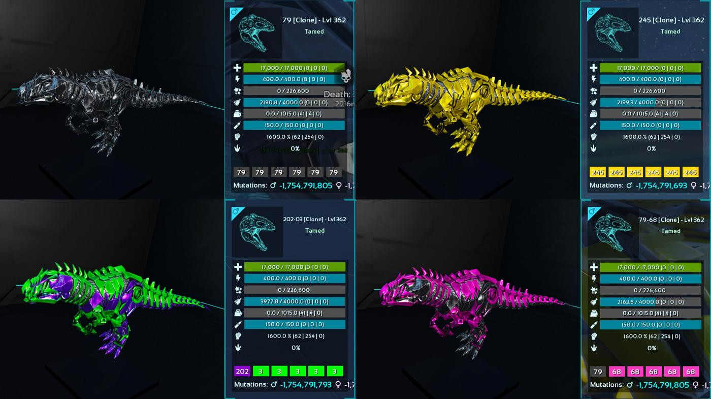 TEK Giganotosaurus 1600 DMG Clone TOP STATS Ark Survival Ascended Official PVE