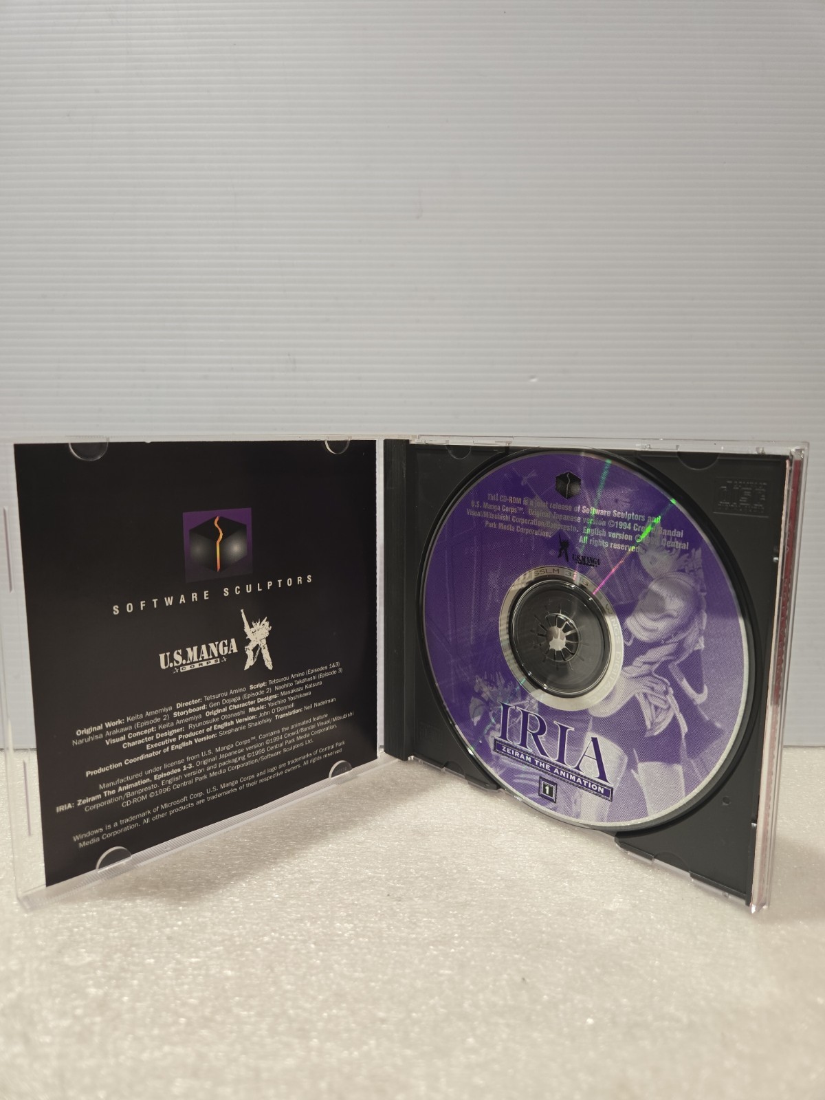 Iria Zeiram the Animation 1994 JapanManga Corps 2000 CD-ROM Video RARE MINT DISC