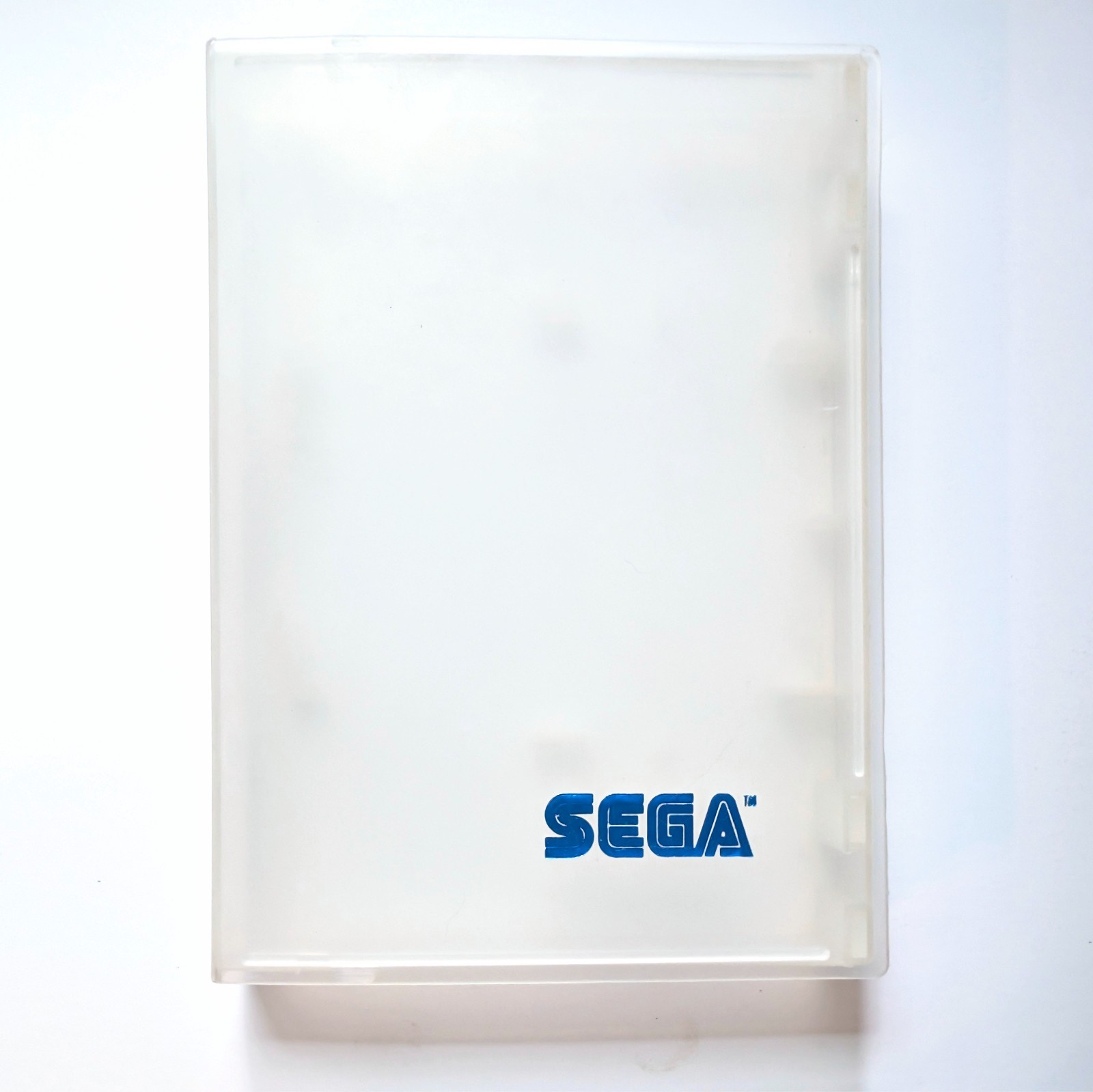 Rare, Vintage VTG Sega Genesis Original Clear Clamshell Case with Blue Holo Logo