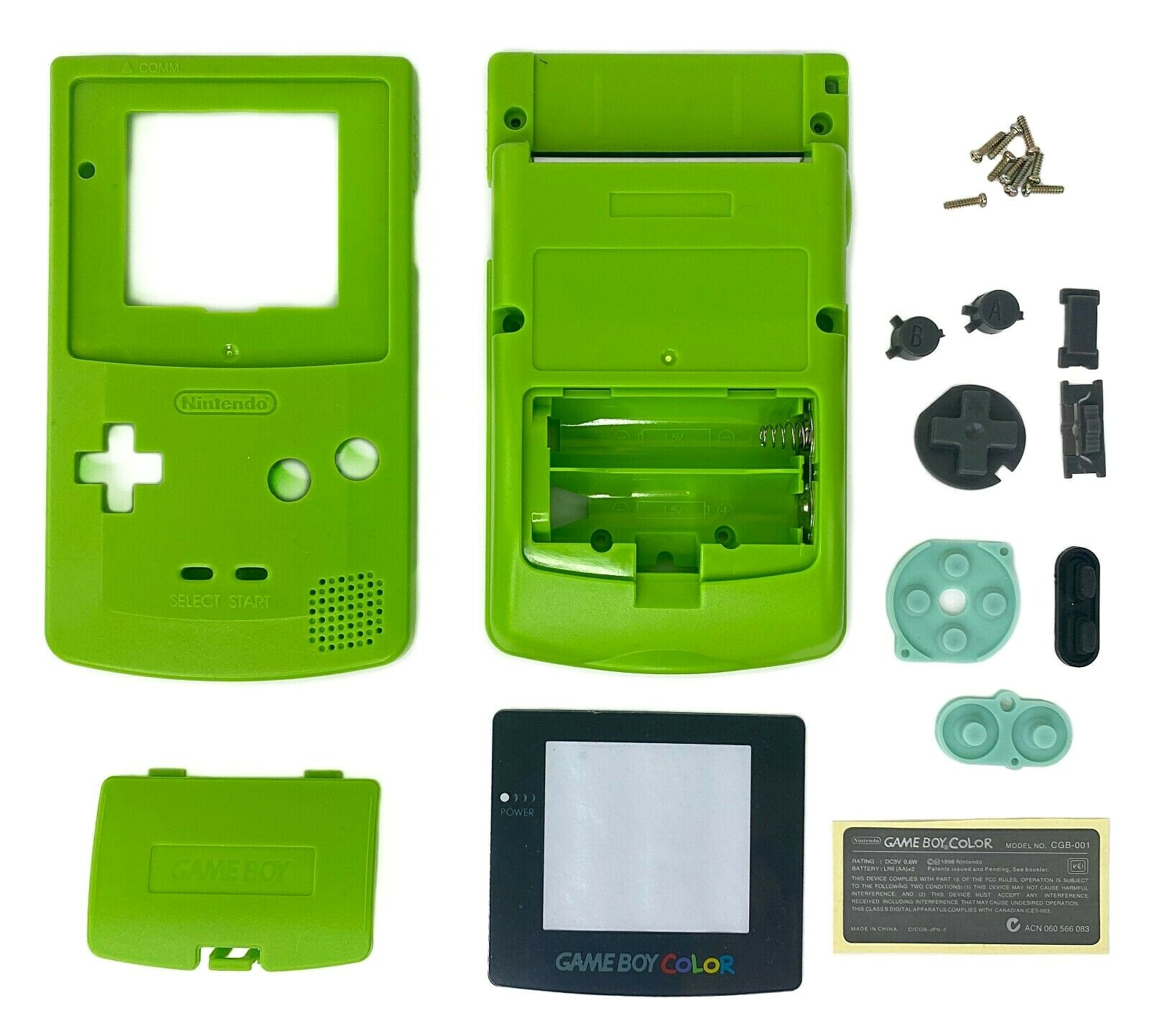 Gameboy Color Shell Housing IPS Ready Q5 2.0 V2 CHOOSE A COLOR for Game Boy GBC