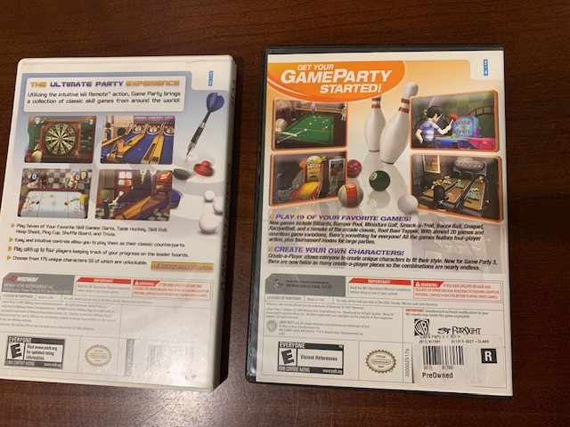 Game Party 1 and 3 – Nintendo Wii Game both Were Tested and Work