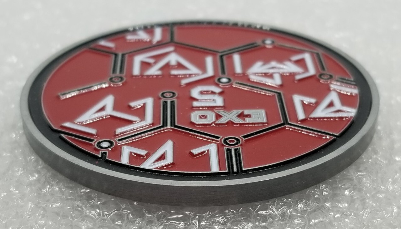 Niantic Labs Ingress 2017 Exo 5 Challenge Coin, Iron On Patch & Pin Lot